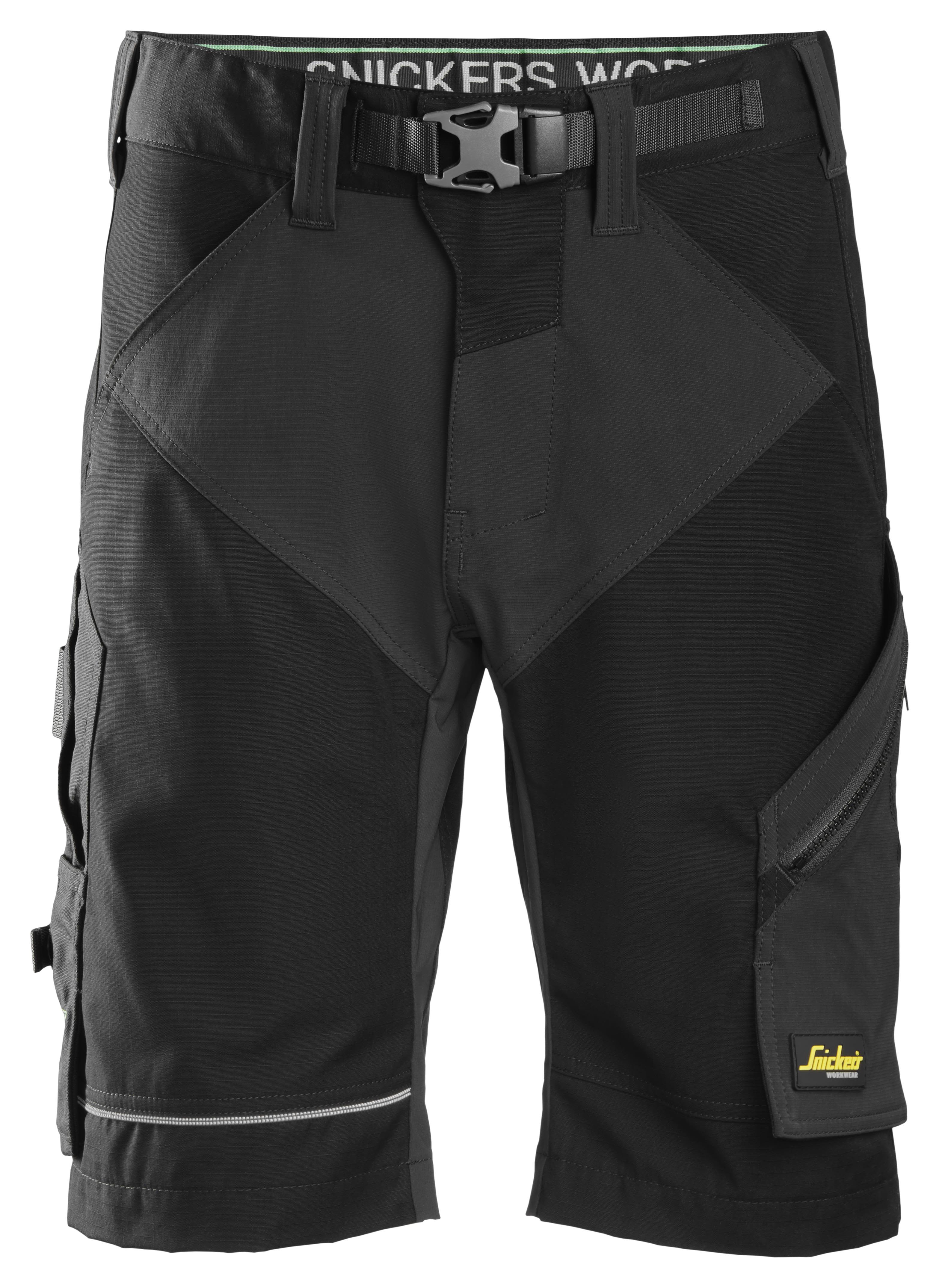 Snickers Workwear 6914 FlexiWork Arbeidsshorts svart Svart