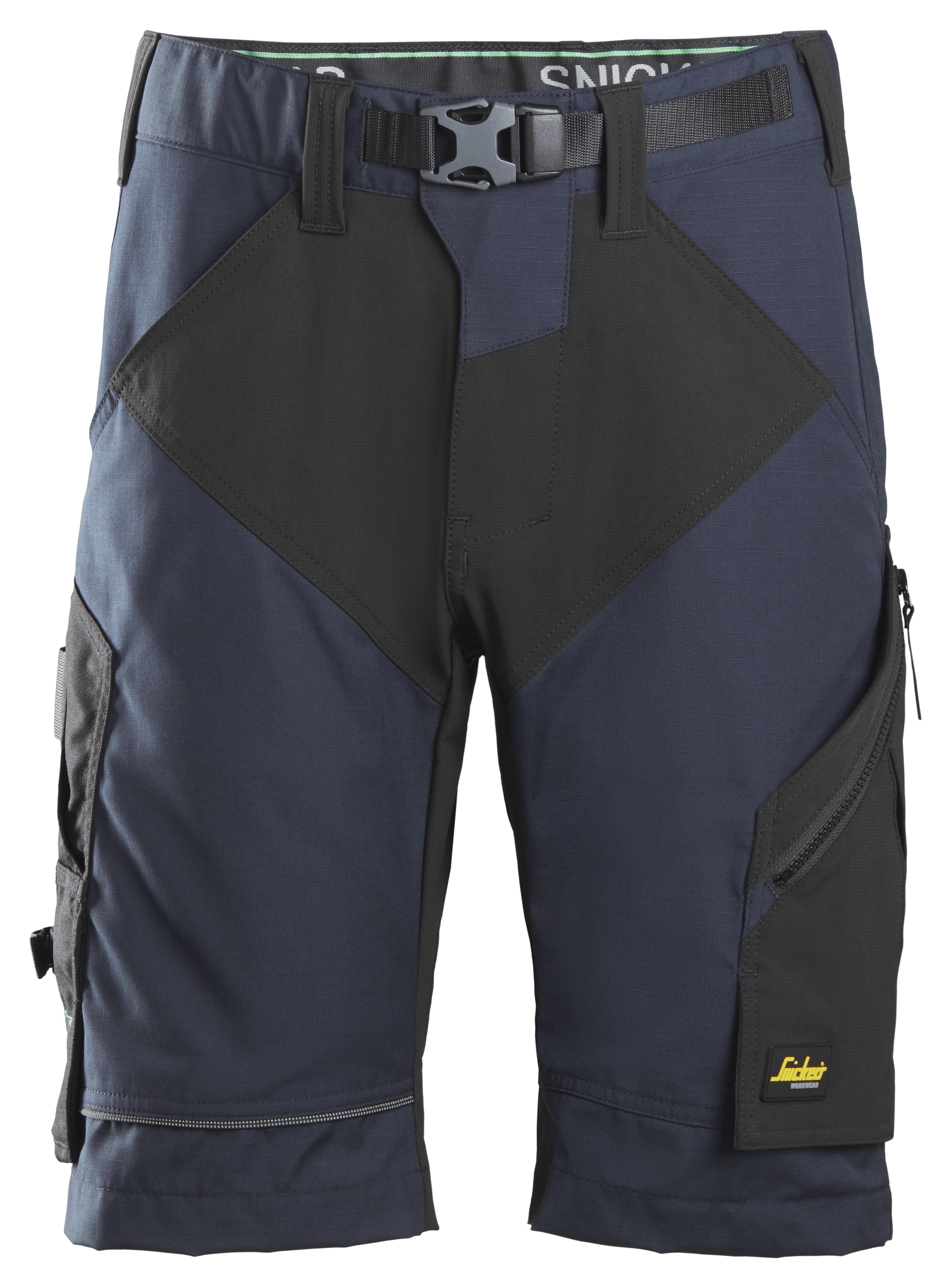 Snickers Workwear 6914 FlexiWork Arbeidsshorts marineblå/svart Marineblå/Svart