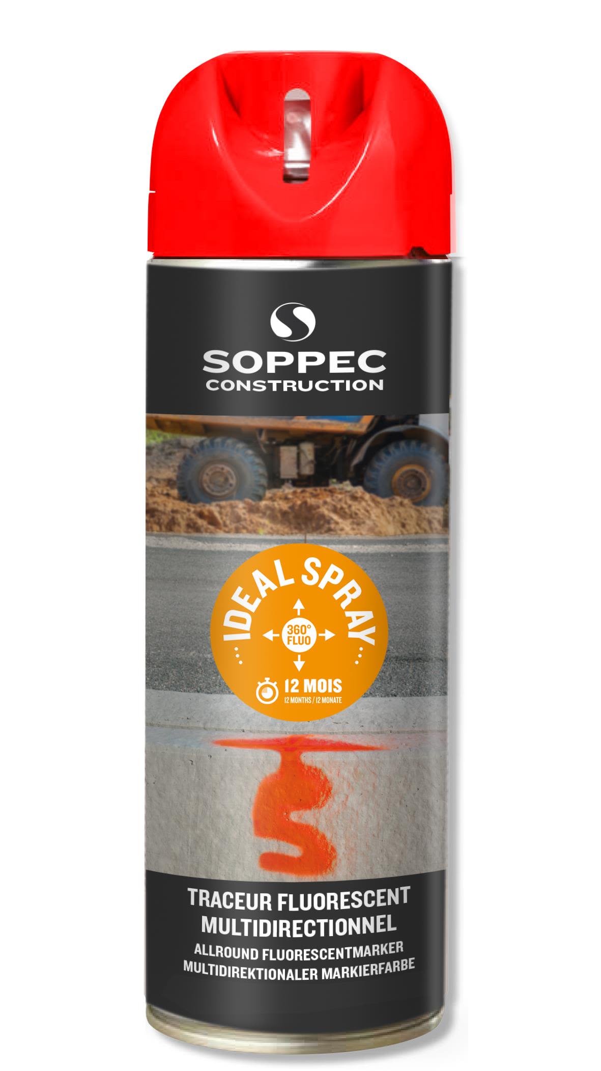 Soppec Ideal Spray Tunnelfärg 500 ml Röd