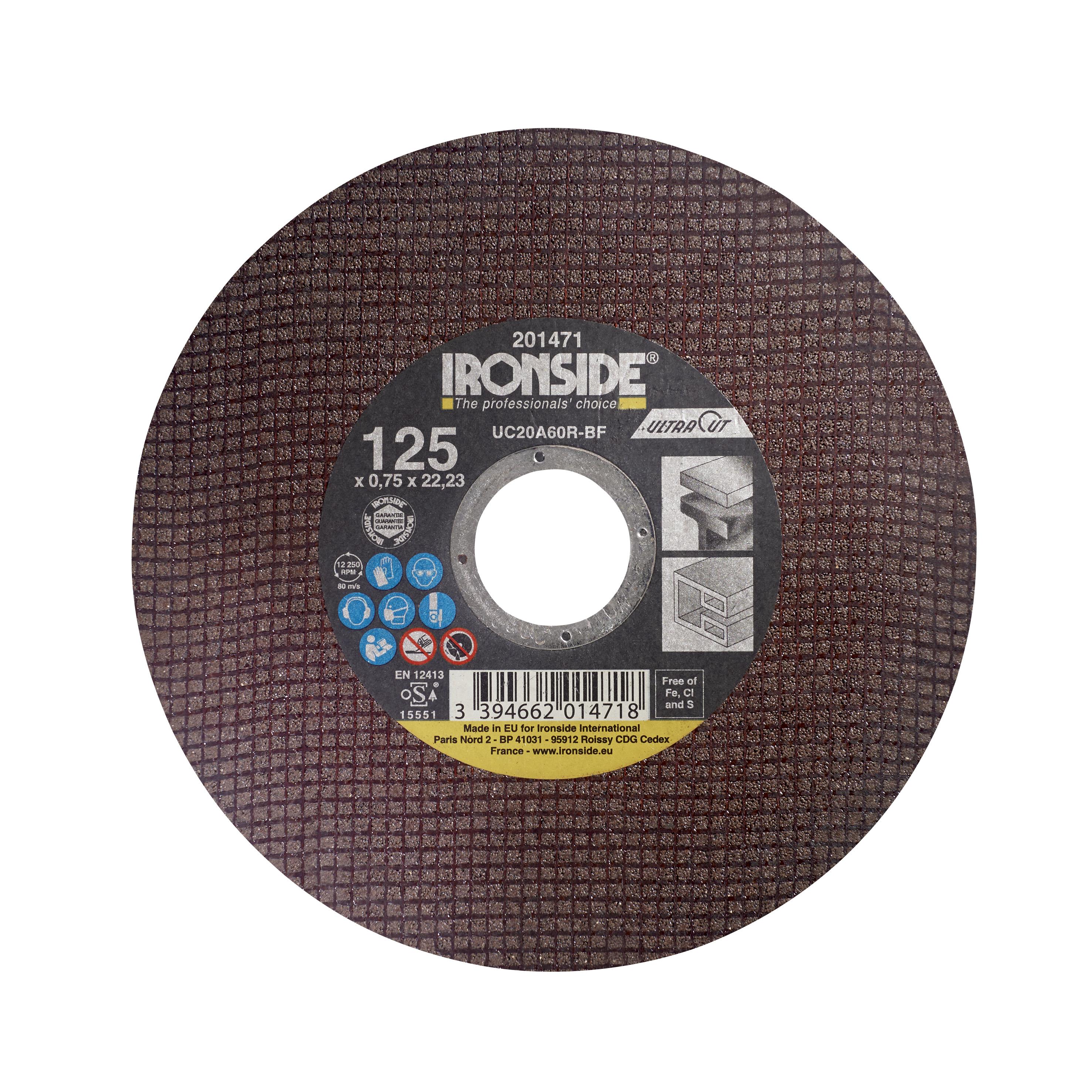 Ironside Ultracut Kapskiva 125 cm 125x0,75x22 mm