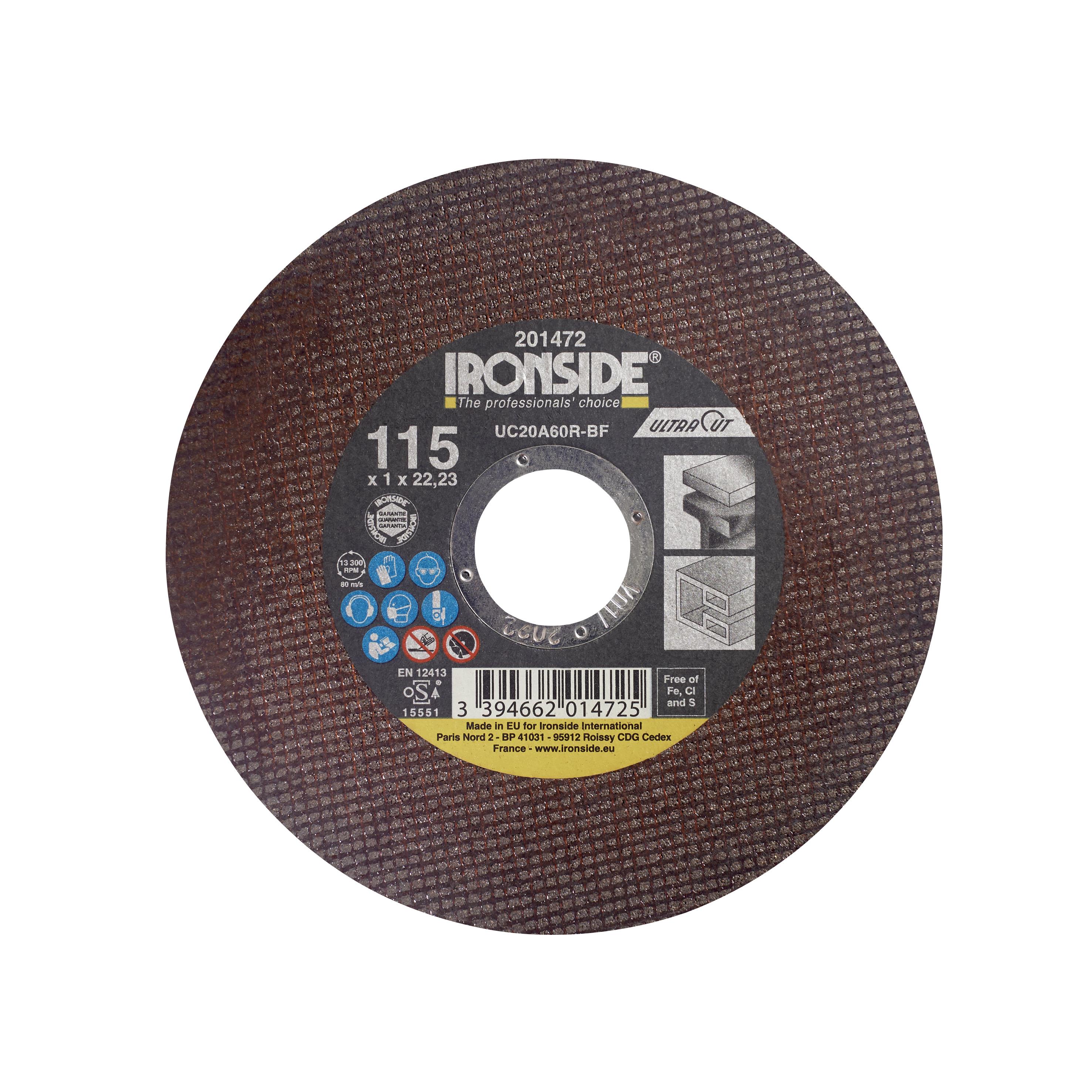 Ironside Ultracut Katkaisulaikka 115 cm 115x1,0x22 mm
