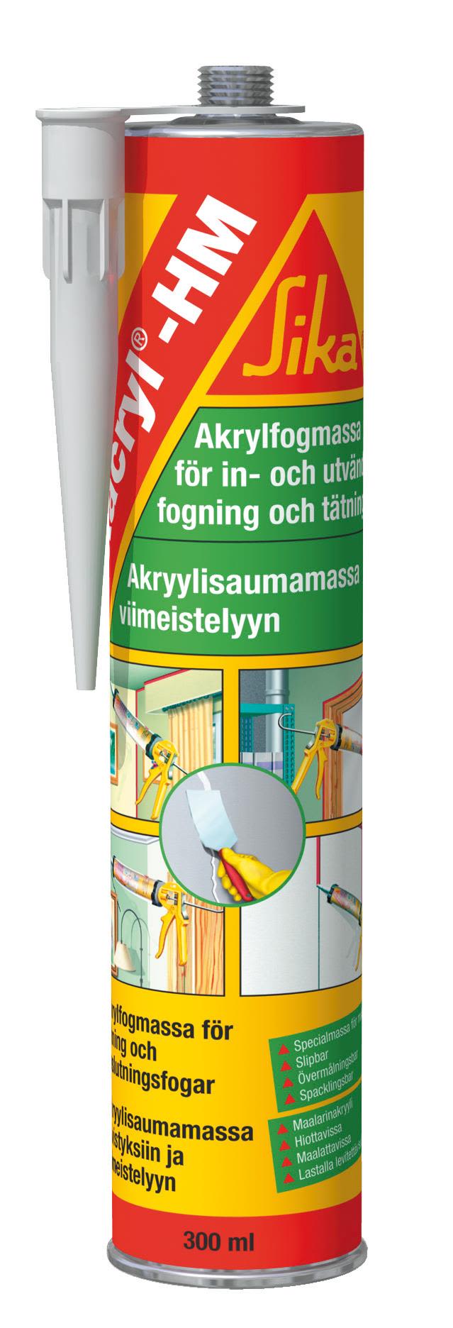 Sika Cryl HM Fogmassa 300 ml Svart