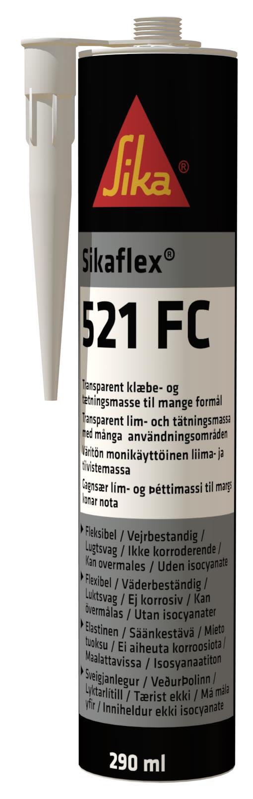 Sika Flex-521 FC Fogmassa 290 ml Svart