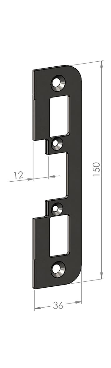 SAFETRON SA64 Monteringsstolpe plan