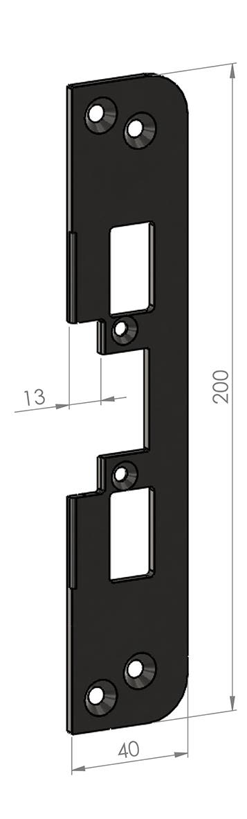 SAFETRON SA87-13 Monteringsstolpe plan