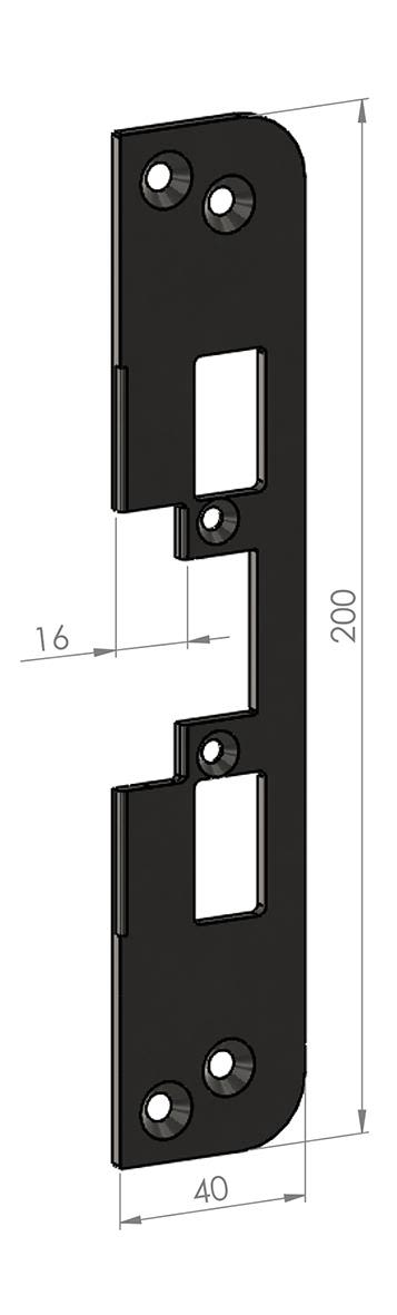 SAFETRON SA87-16 Monteringsstolpe plan