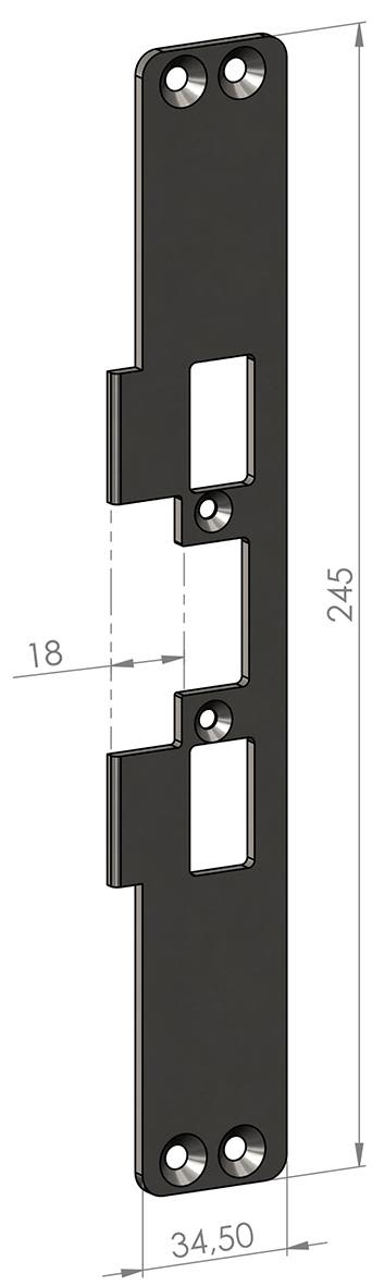 SAFETRON SA42 Monteringsstolpe plan