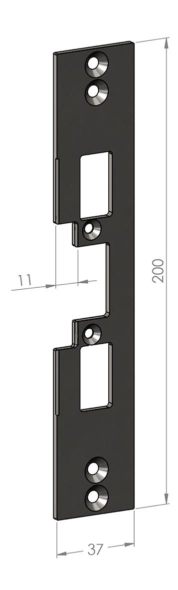 SAFETRON SA47 Monteringsstolpe plan