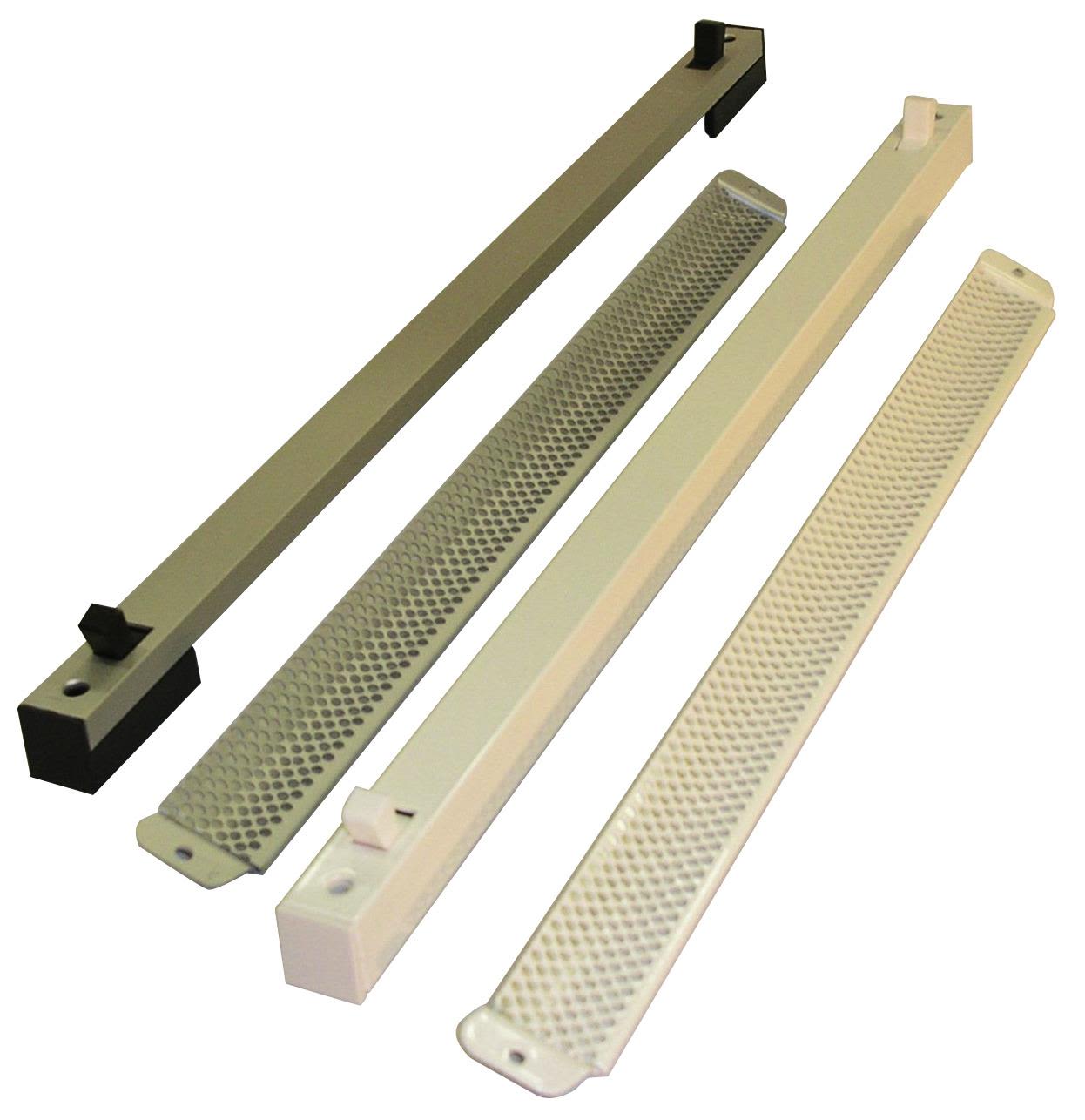 Biobe 1565 Spaltventil med galler, vitlackerad 495 mm