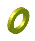 BXB 135-12 Slitring mässing 18 x 12,1 x 2,5 mm