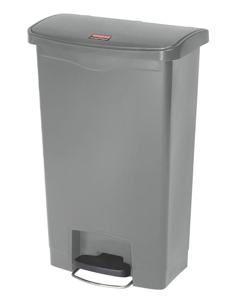 Rubbermaid Slim Jim Soptunna med pedal, grå 50 l