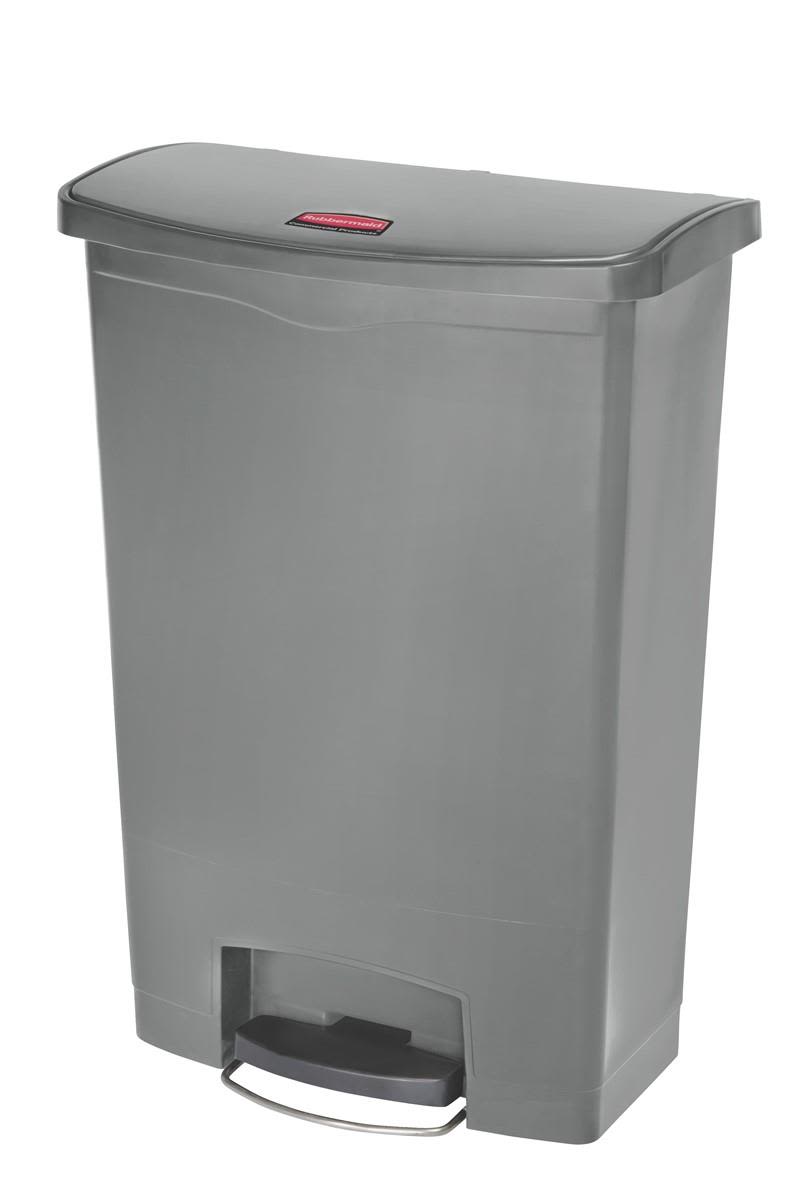 Rubbermaid Slim Jim Soptunna med pedal, grå 90 l