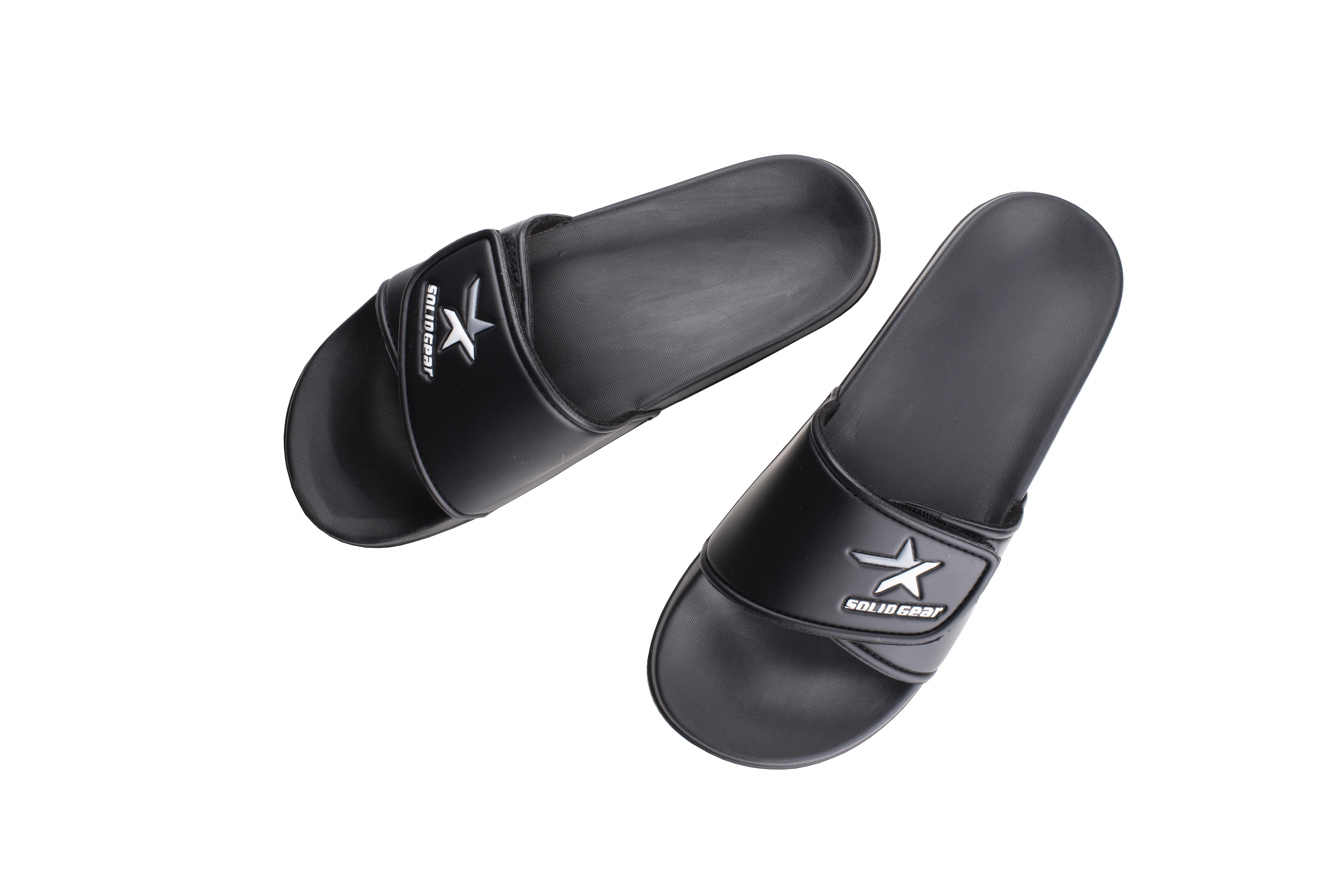 Solid Gear Slide Moon Badtoffel svart, EVA-sula 36