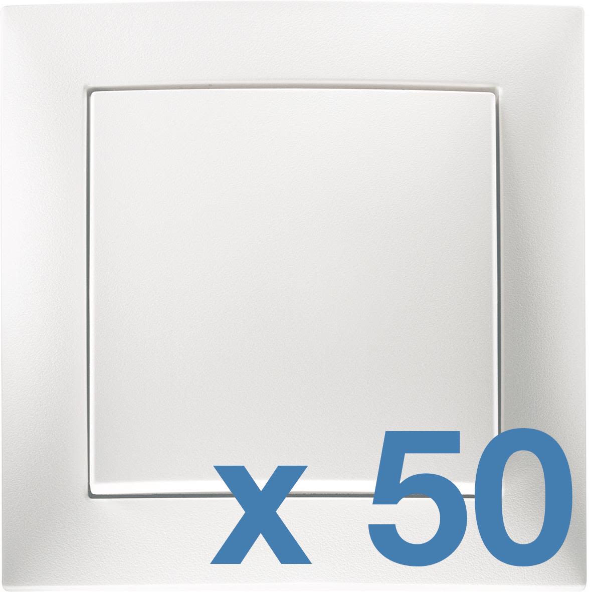 Hager 6802303609 Strømbryter 50-pakning Trapp, med ramme