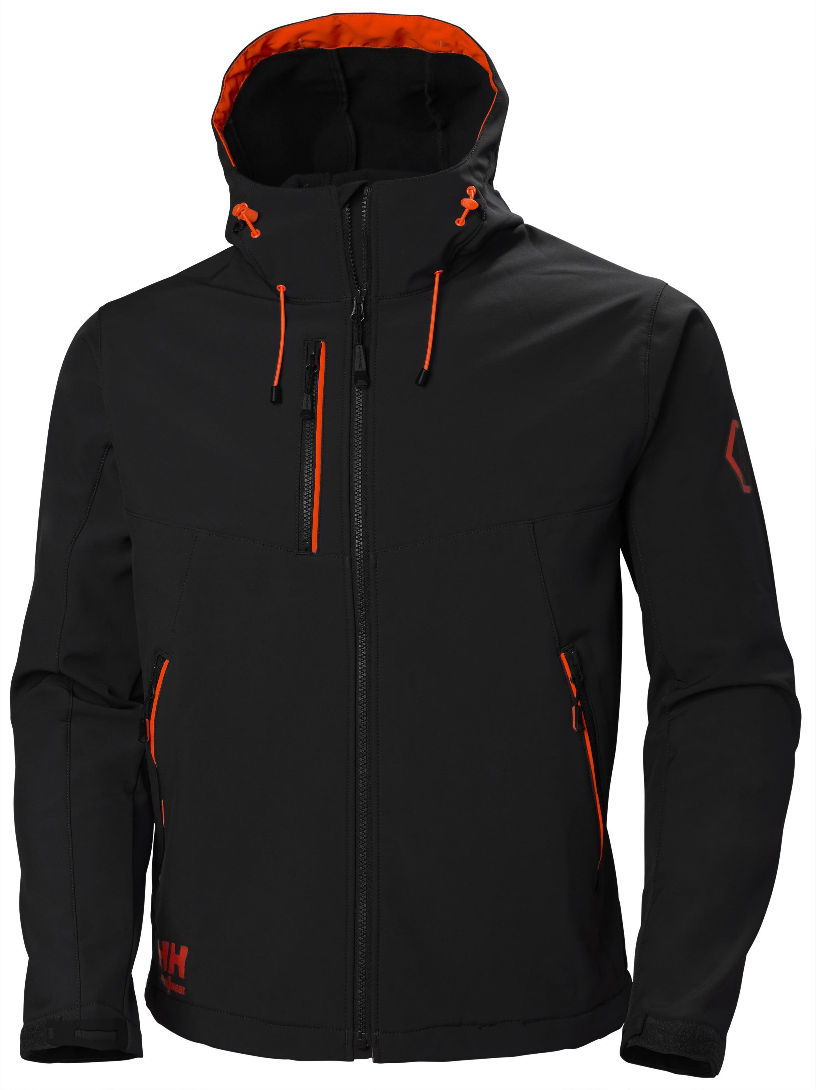 Helly Hansen Workwear Chelsea Evolution 74140_990 Softshelljakke svart/rød Svart/Rød