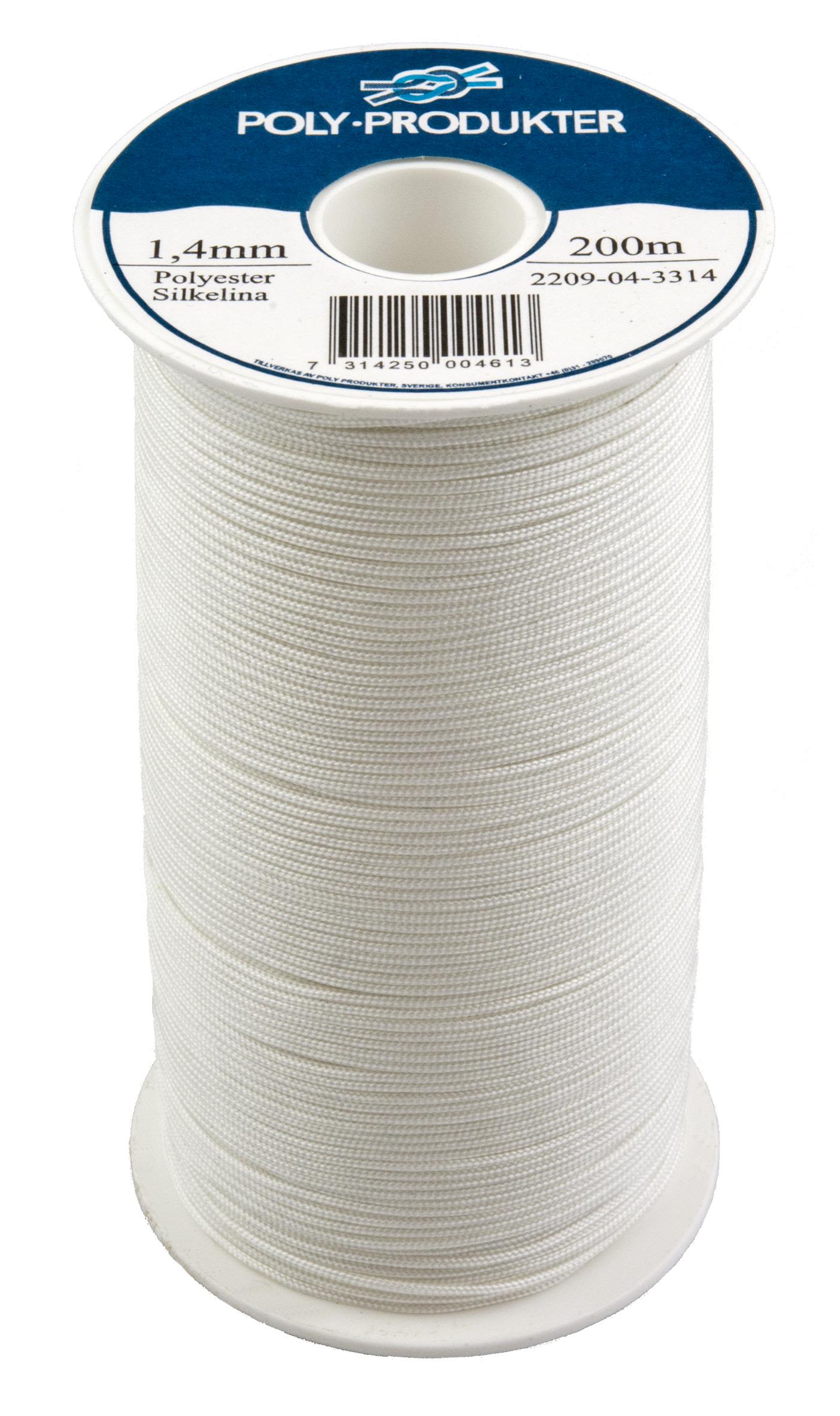 Poly-Produkter 2209043314 Polyestersilkelina Ø1,4 mm x 200 m