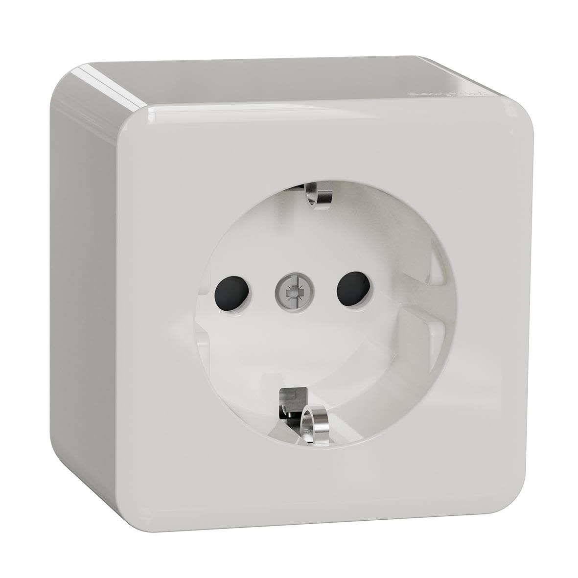 Schneider Electric Exxact WDE015576 Vägguttag 1-vägs, utanpåliggande Snabbanslutning