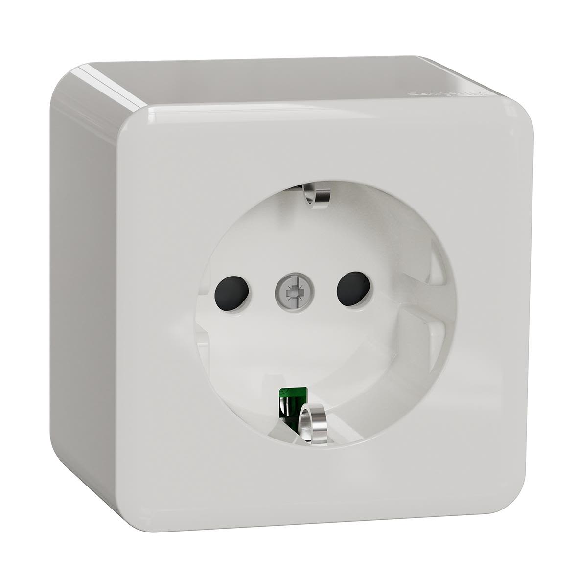 Schneider Electric Exxact WDE015676 Vägguttag 1-vägs, utanpåliggande Skruvanslutning