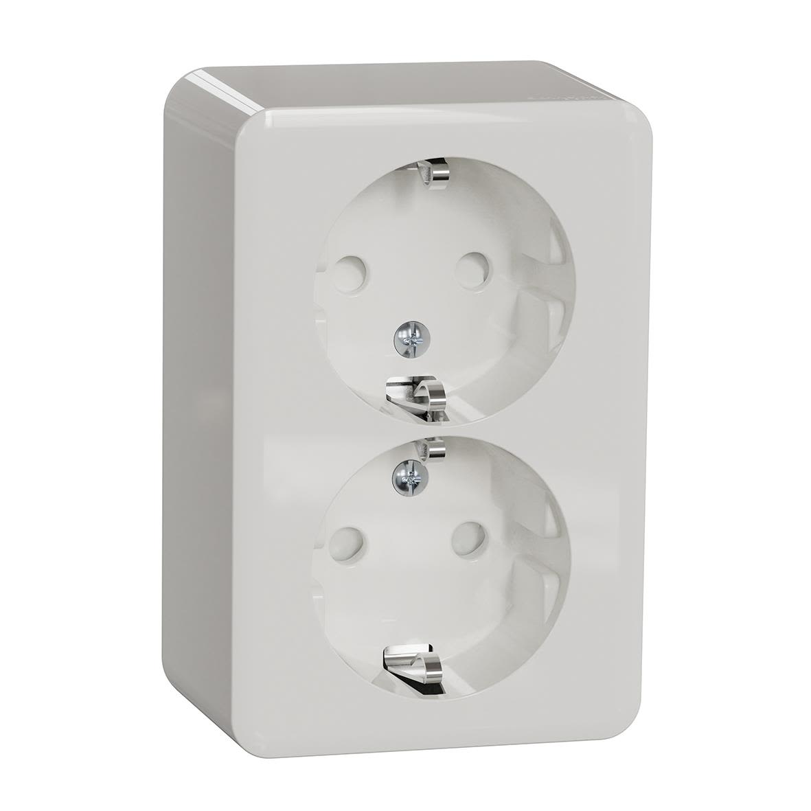 Schneider Electric Exxact WDE015596 Vägguttag 2-vägs, jordat, djup: 42 mm Snabbanslutning