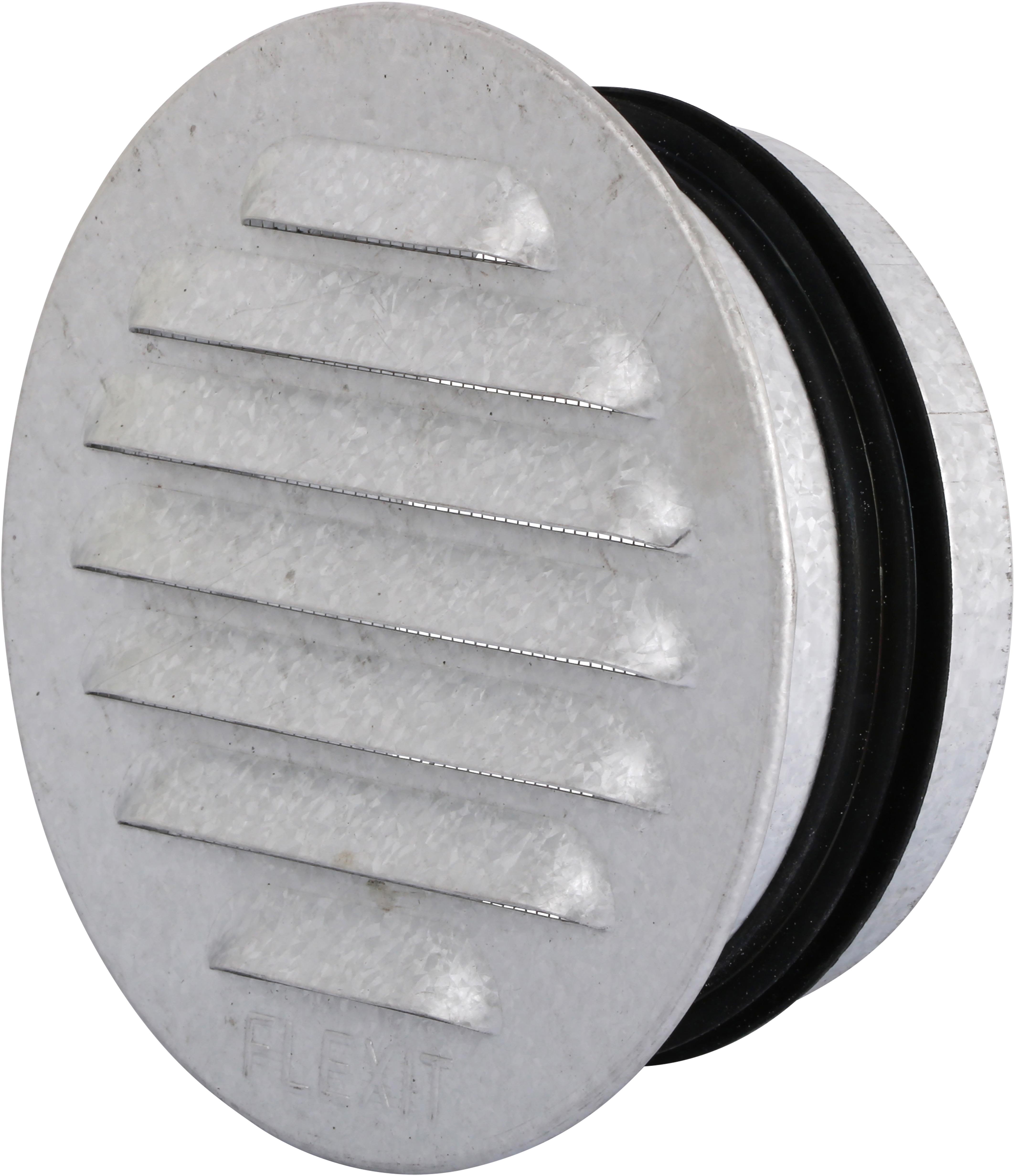 Flexit 117216 Ventilgaller stål, med stos 100 mm