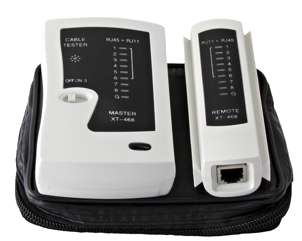 Macab Goobay Nettverkstester for CAT5/6 RJ11, RJ12, RJ45, ISDN