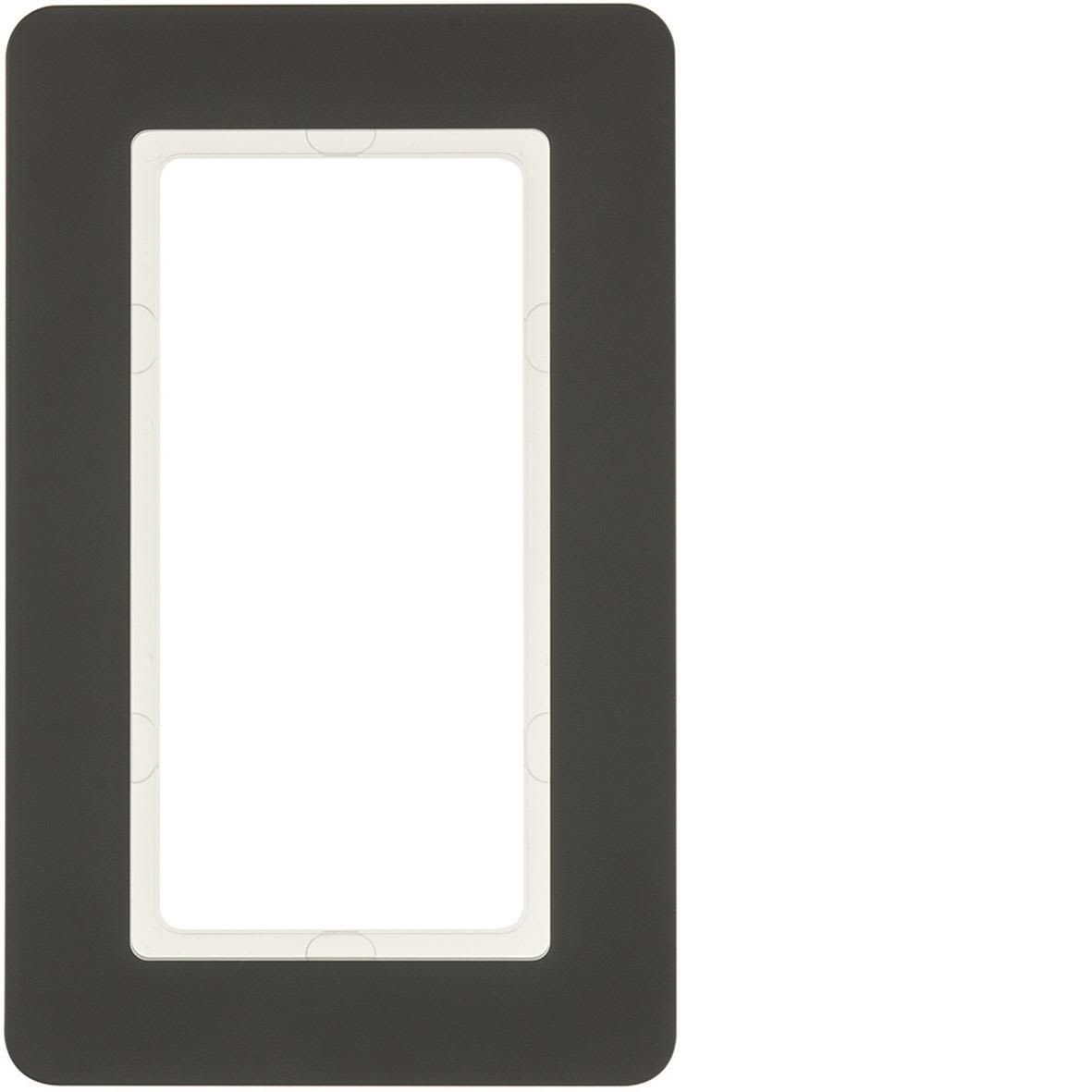 Hager 13096186 Täckram stor hålbild, Q.7, plast Antracit