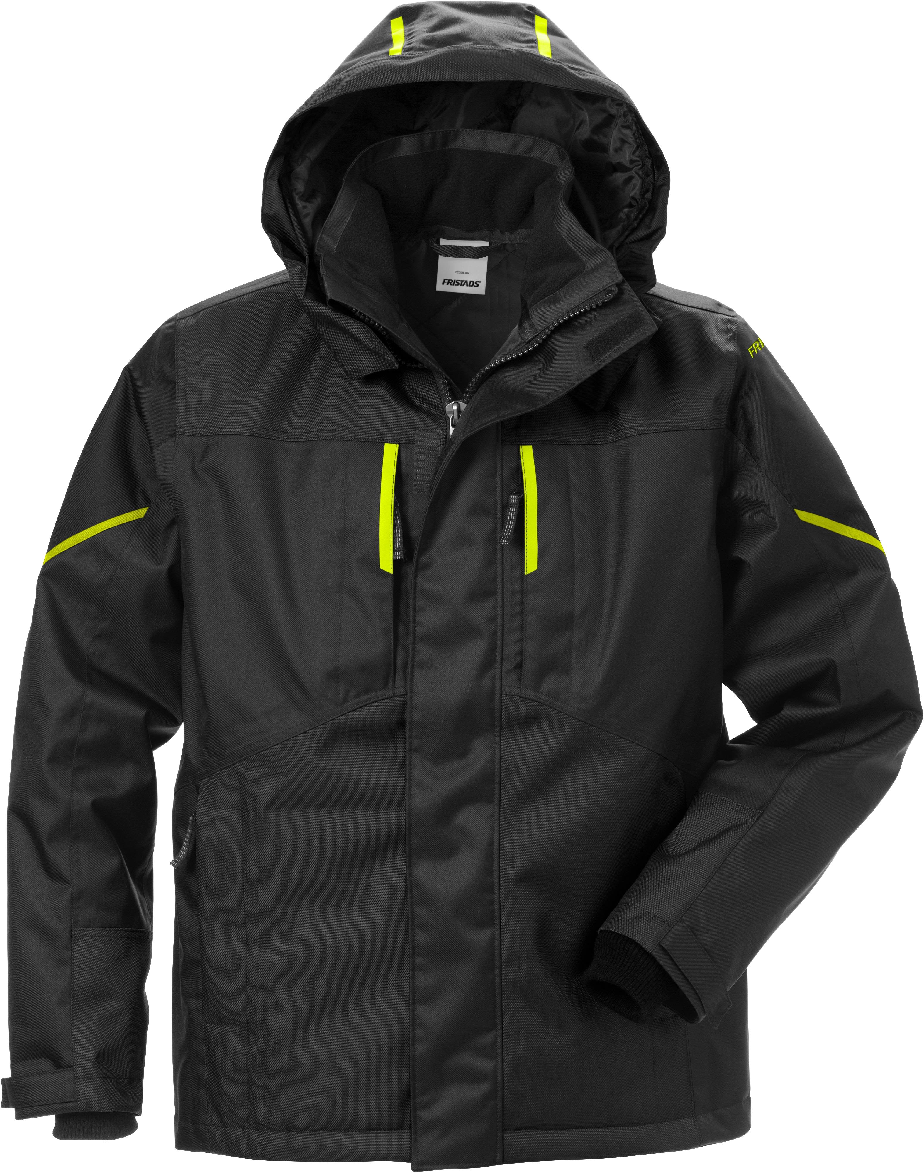 Fristads 4058 GTC Vinterjakke svart / Hi-Show gul Svart/Hi-Vis Gul