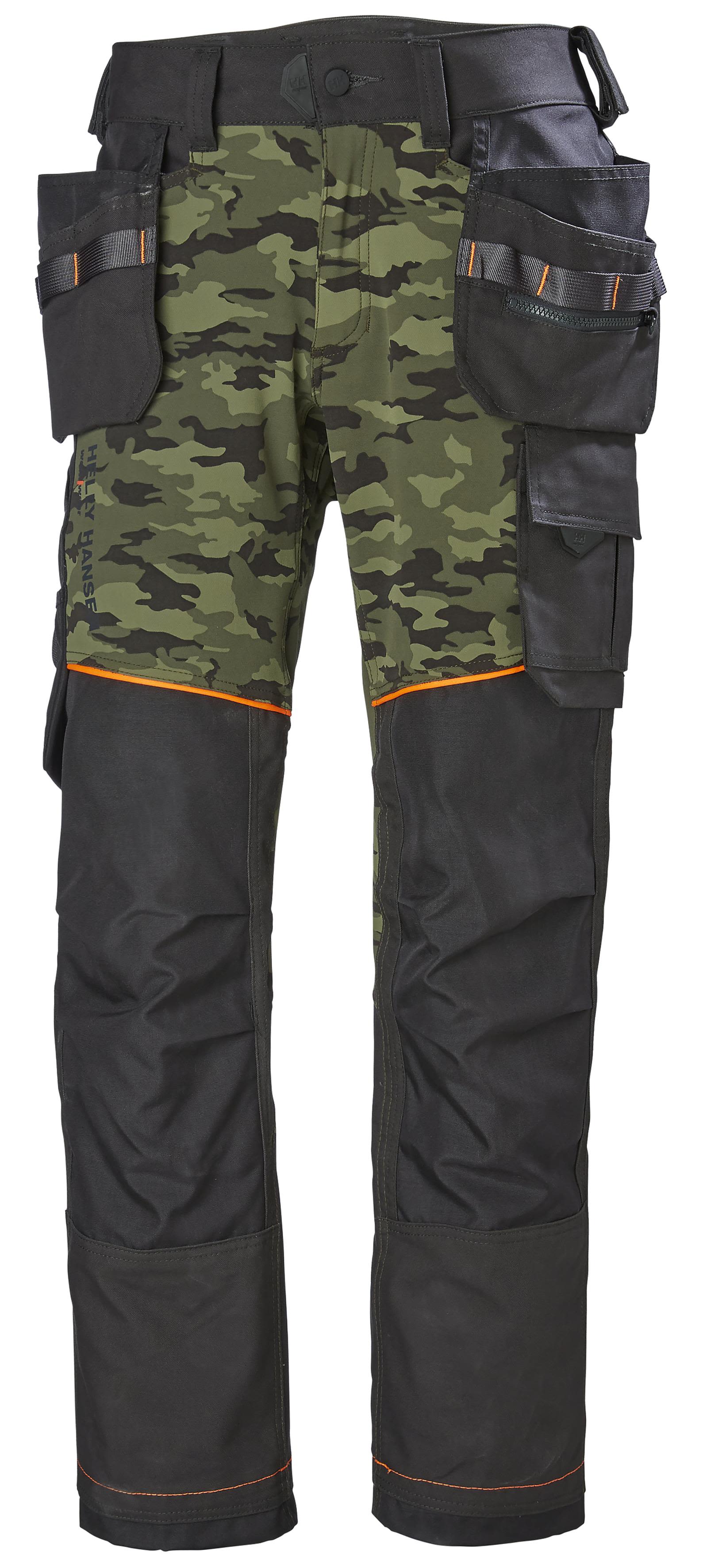 Helly Hansen Workwear Chelsea Evolution 77441_481 Vyötäröhousut maastokuvio/musta Maastoväri/Musta