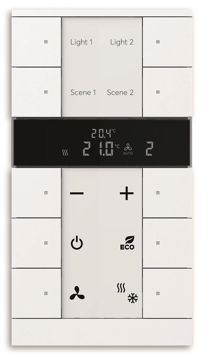 ABB 2CKA006330A0008 Tryckknapp RTC, KNX Antal manöverpunkter: 10