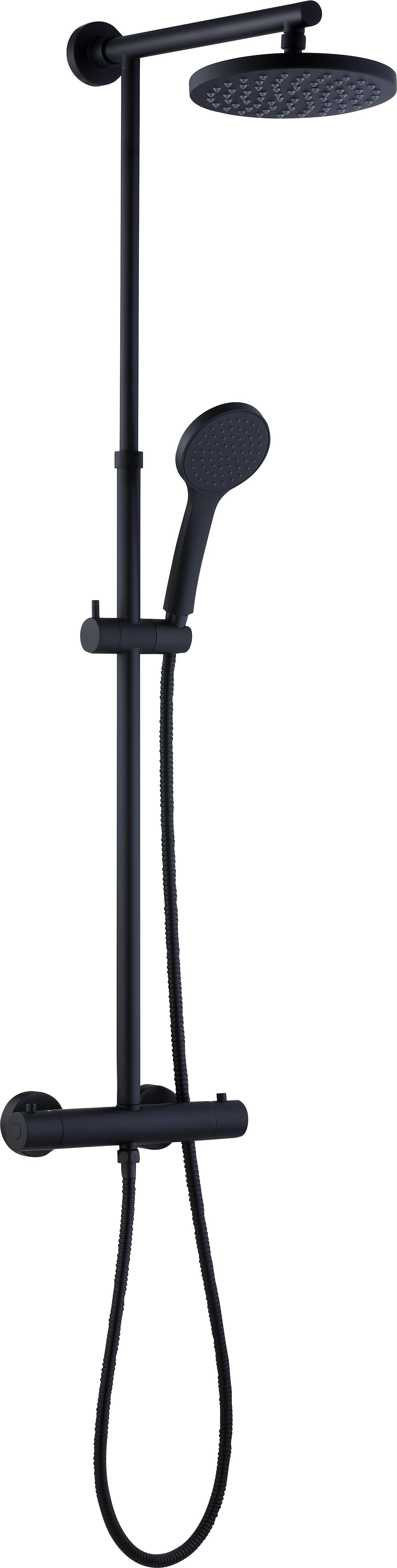 Adora Infigo L Duschset Ø200 mm, 150 c/c, svart