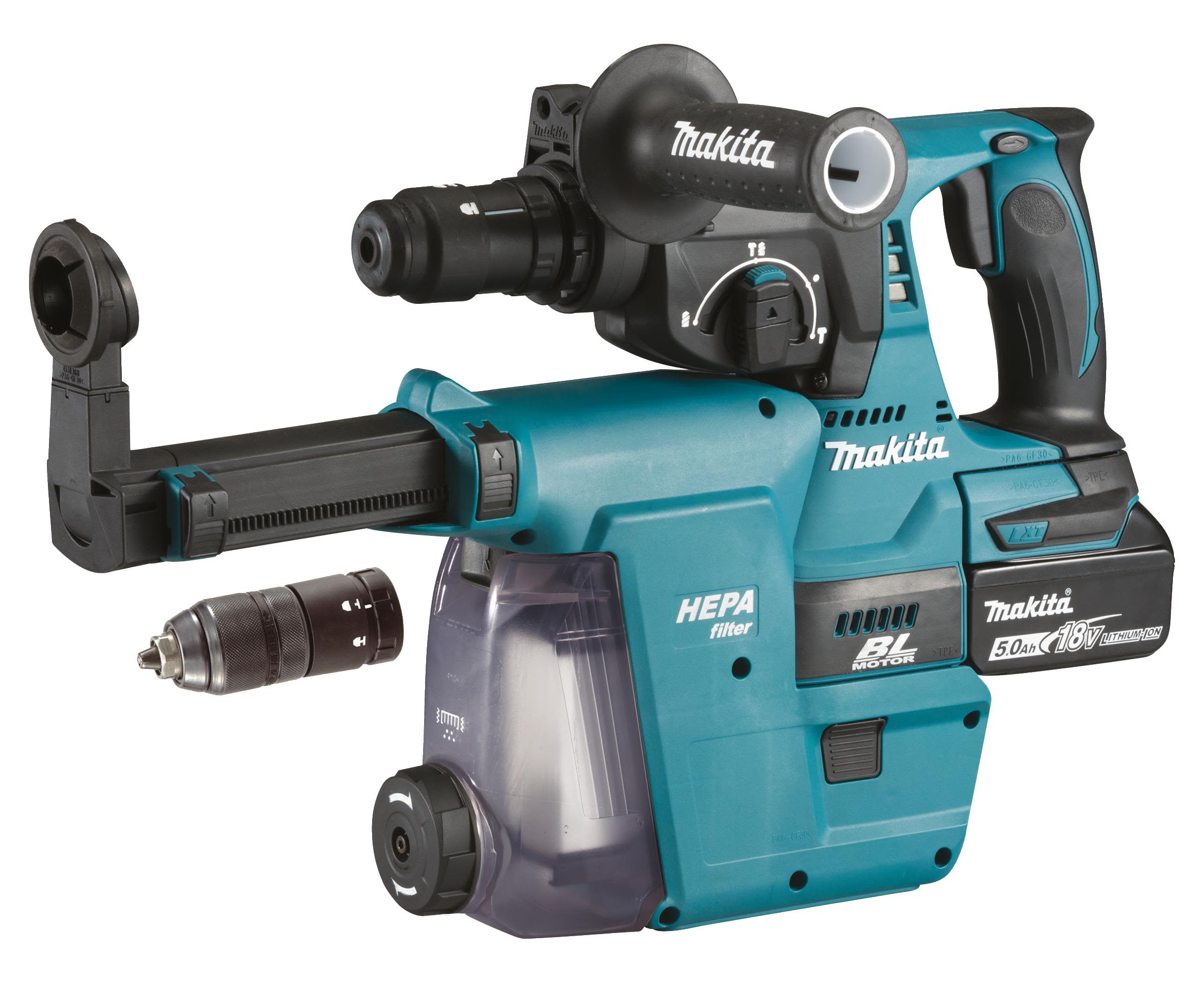 Makita DHR243RTJW Borrhammare med batteri och laddare