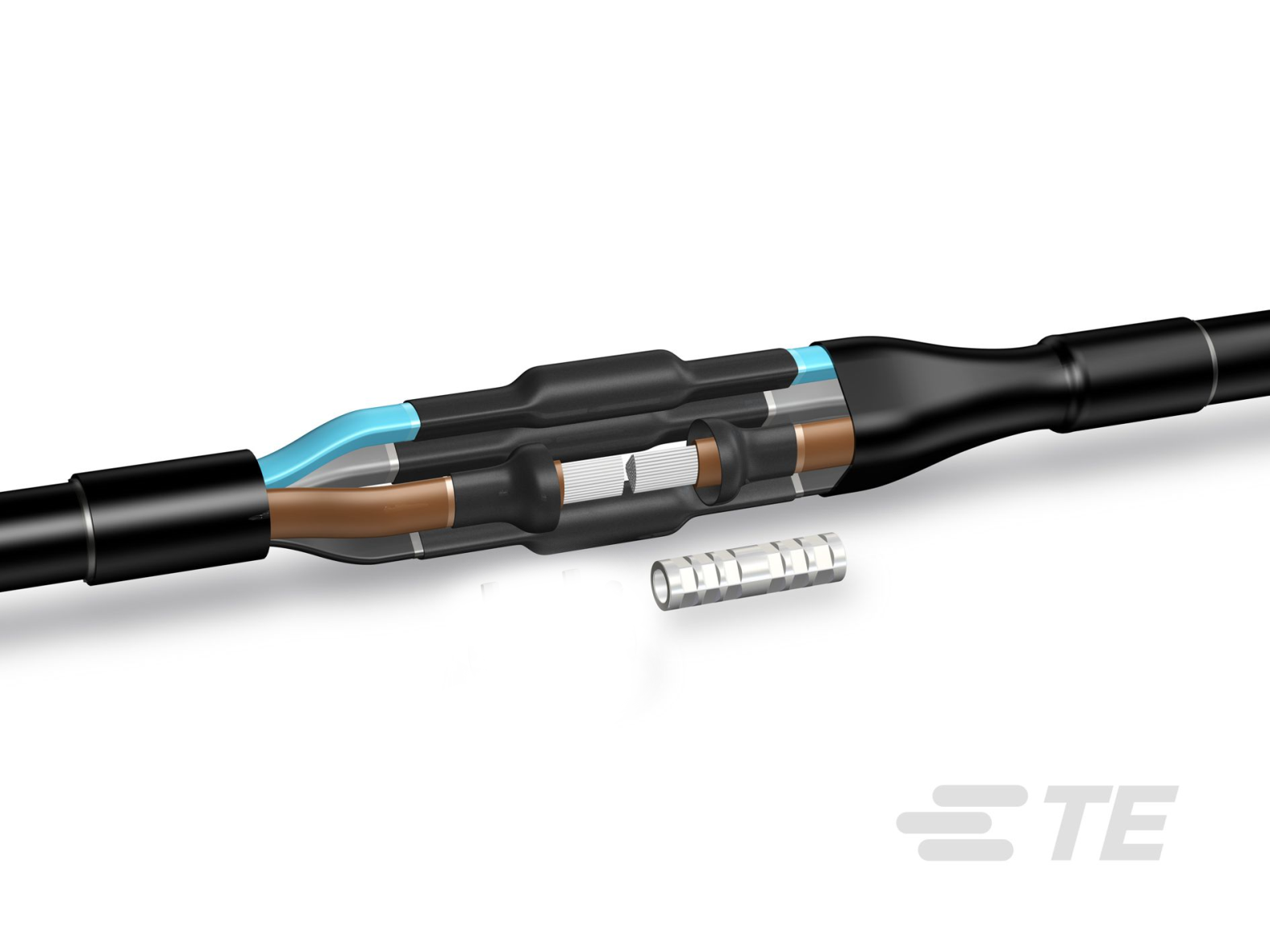 TE Connectivity LJSU Kabelskarv 4 ledare, värmekrympning LJSU-4X004-016, 4-16 mm²