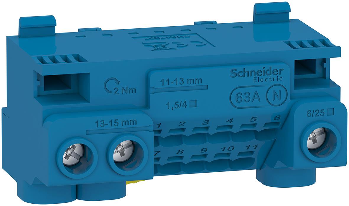 Schneider Electric Resi9 CX LGYT1N14 Nollplint 440 V 14 anslutningar