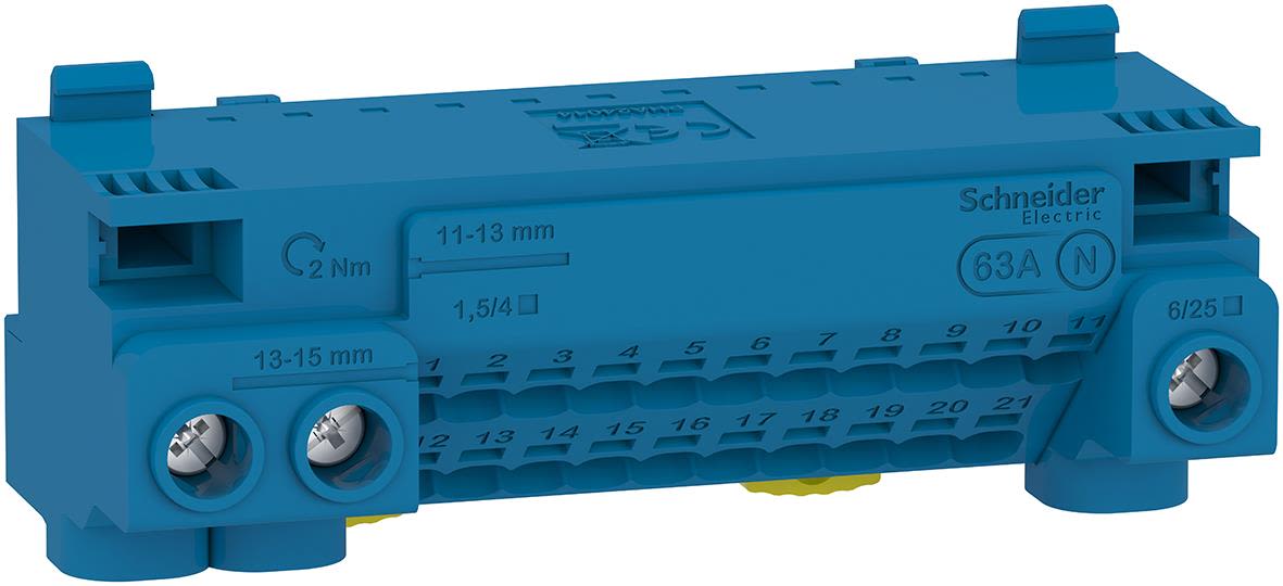 Schneider Electric Resi9 CX LGYT1N24 Nollplint 440 V 24 anslutningar