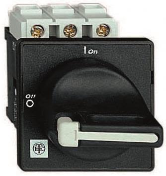 Schneider Electric VBD0 Huvudbrytare svart, enhålsmontage Ø22,5 cm 25A