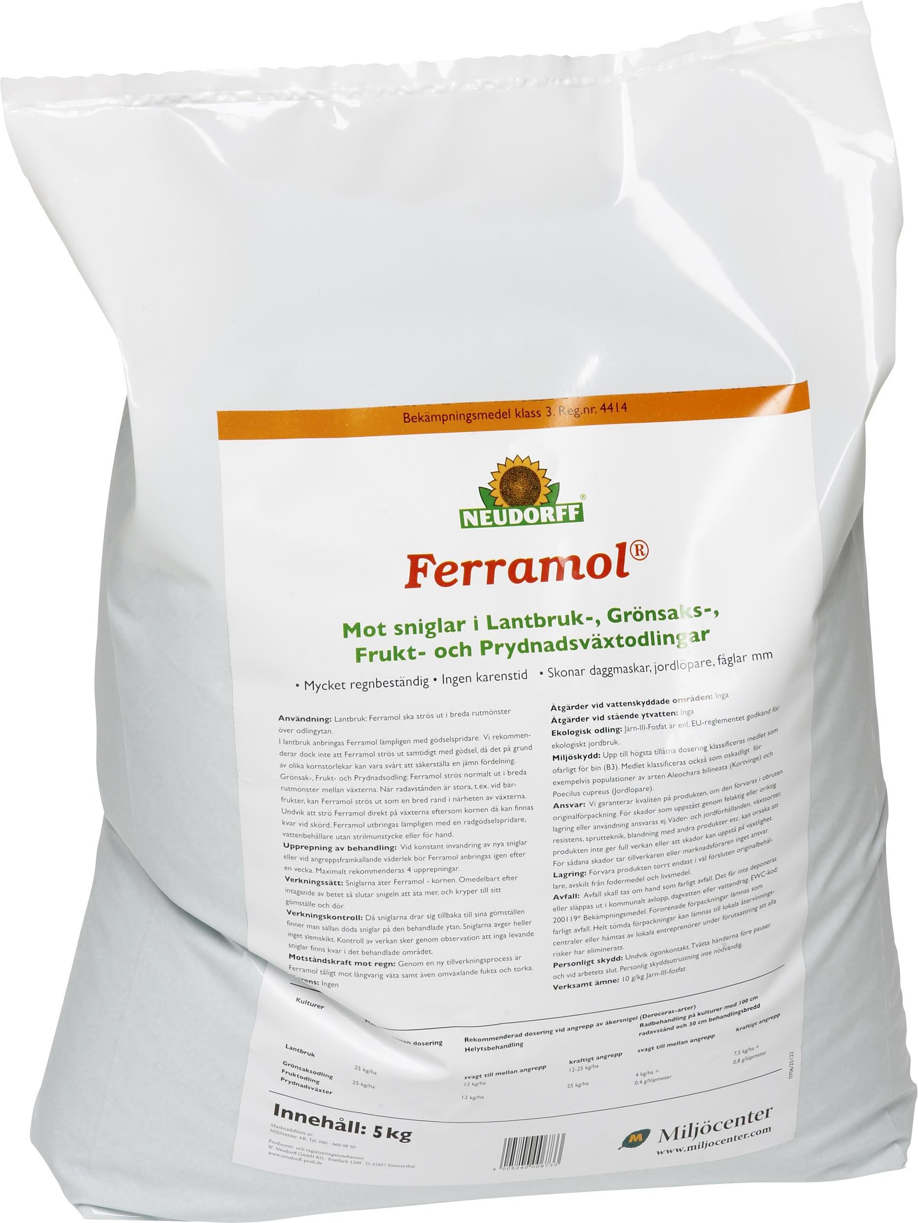 Neudorff Snigel Effekt Snigelbekämpning ferramol, 5 kg