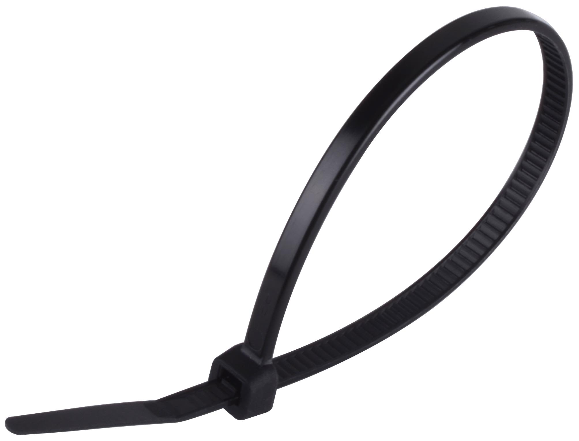Gelia 4005320332 Buntband svart, 100-pack 360 x 4,8 mm