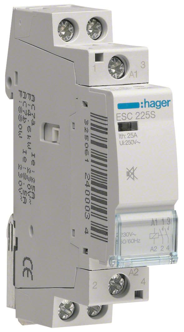 Hager ESC225S Kontaktor 2-polig, 25A, 230V