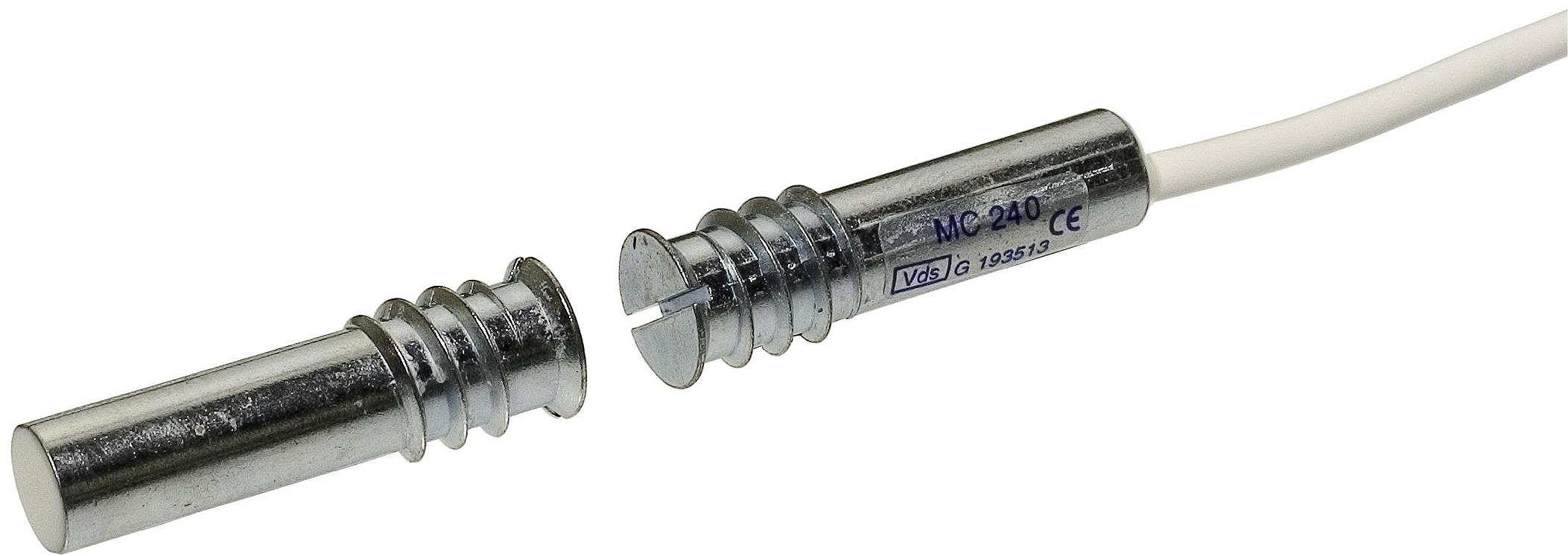 Alarmtech MC 240-10 Magnetkontakt 1 öppnande kontakt 10 m kabel