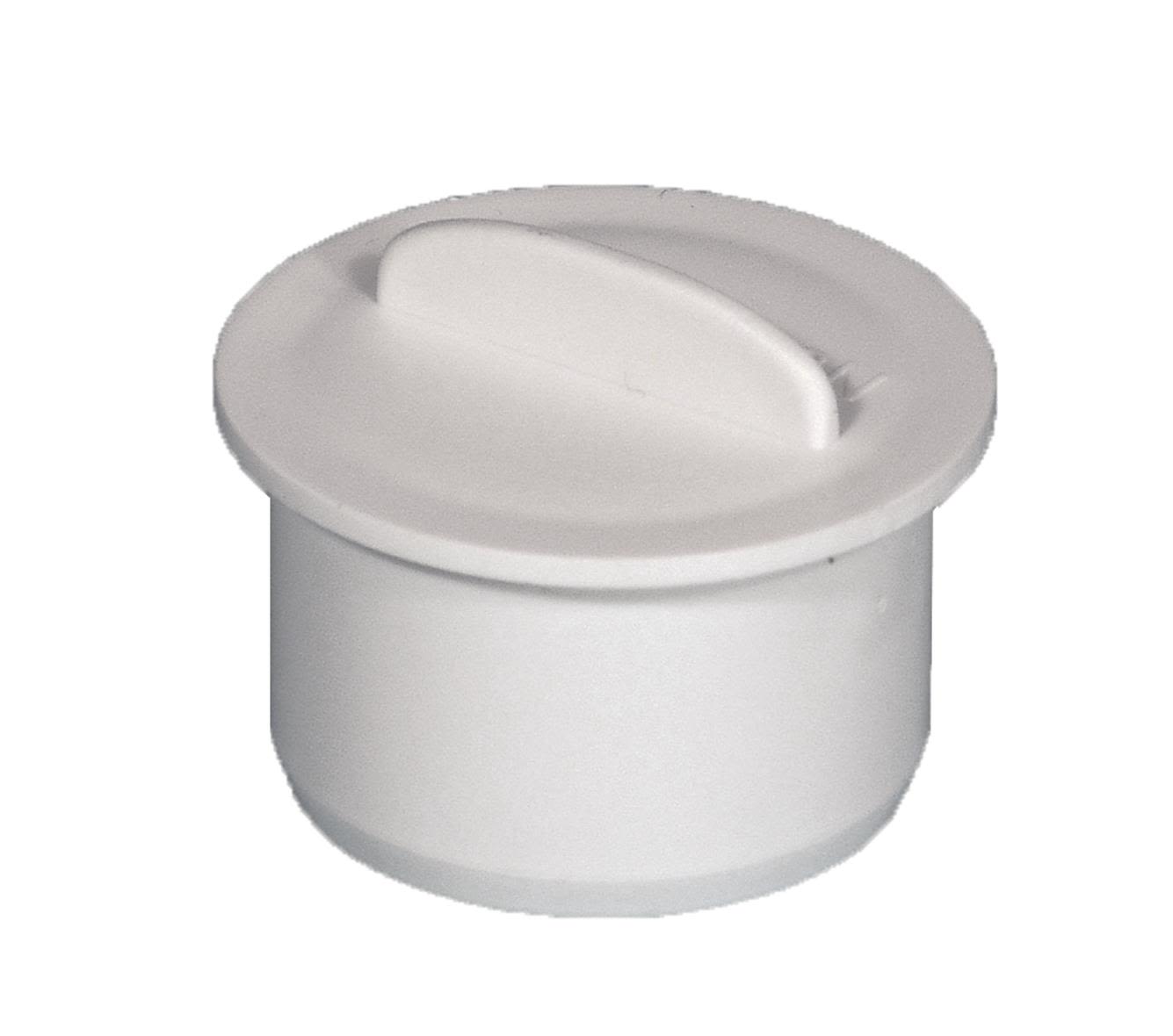 Purus 2910330 Ändpropp slätända, vit 32 mm