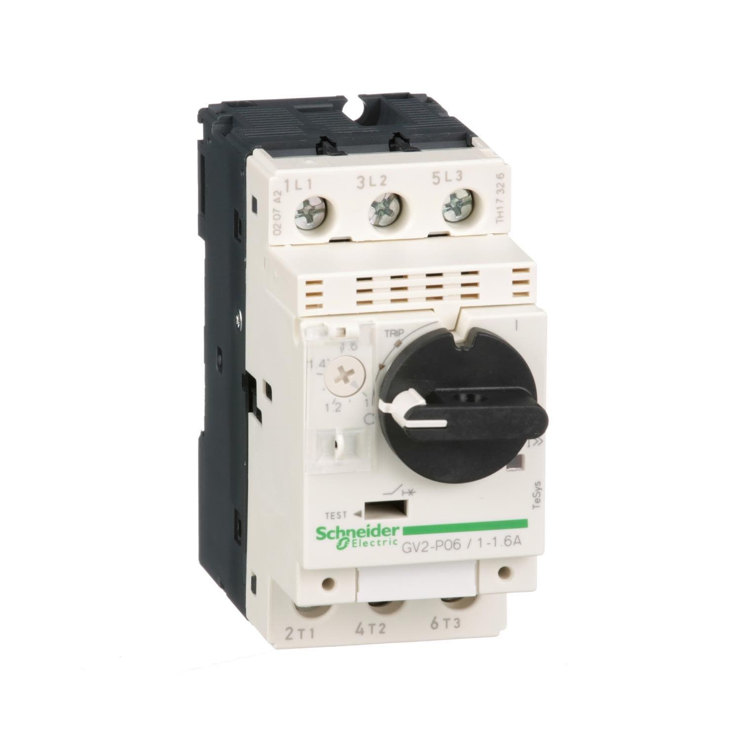 Schneider Electric GV2P06 Motorskyddsbrytare 1,0-1,6A