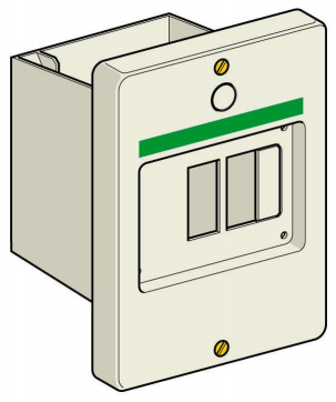 Schneider Electric GV2MP02 Kapsling IP55, infälld
