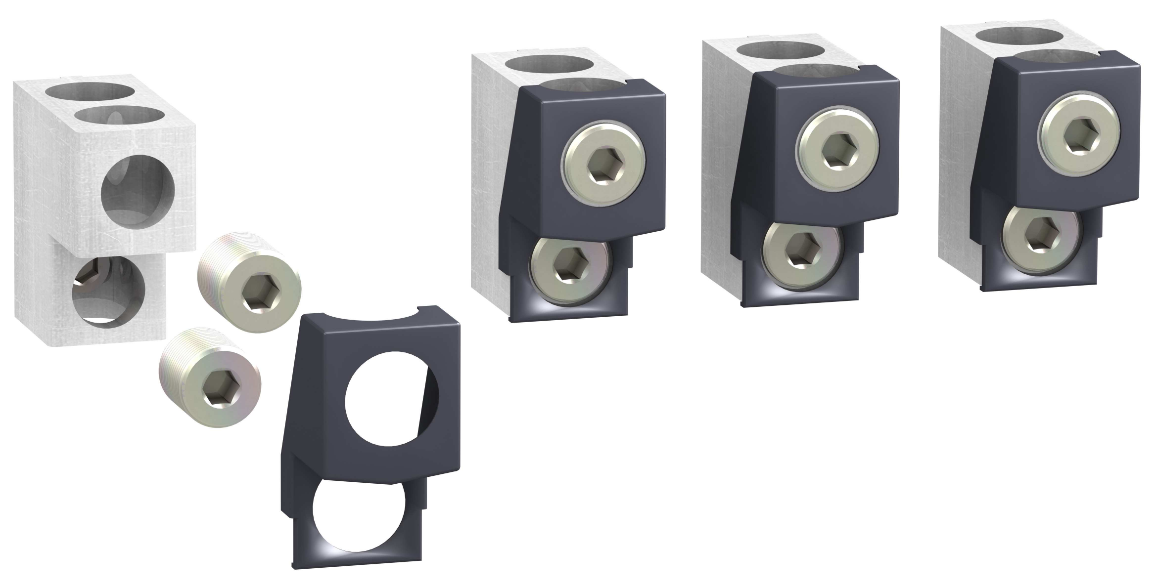 Schneider Electric ComPact LV432482 Kabelklämma 2x 35-240 mm², för NSX 400-630, 4-pack