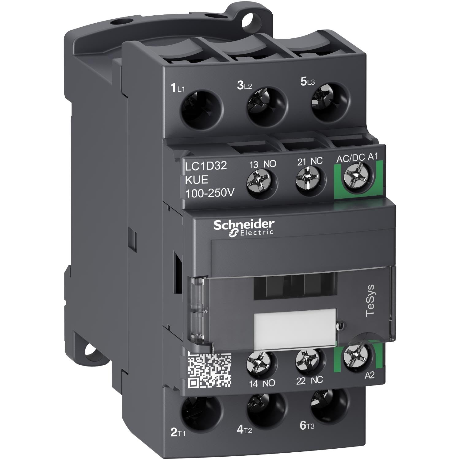 Schneider Electric LC1D32KUE Kontaktor 15 kW, 32 A 100-250 V