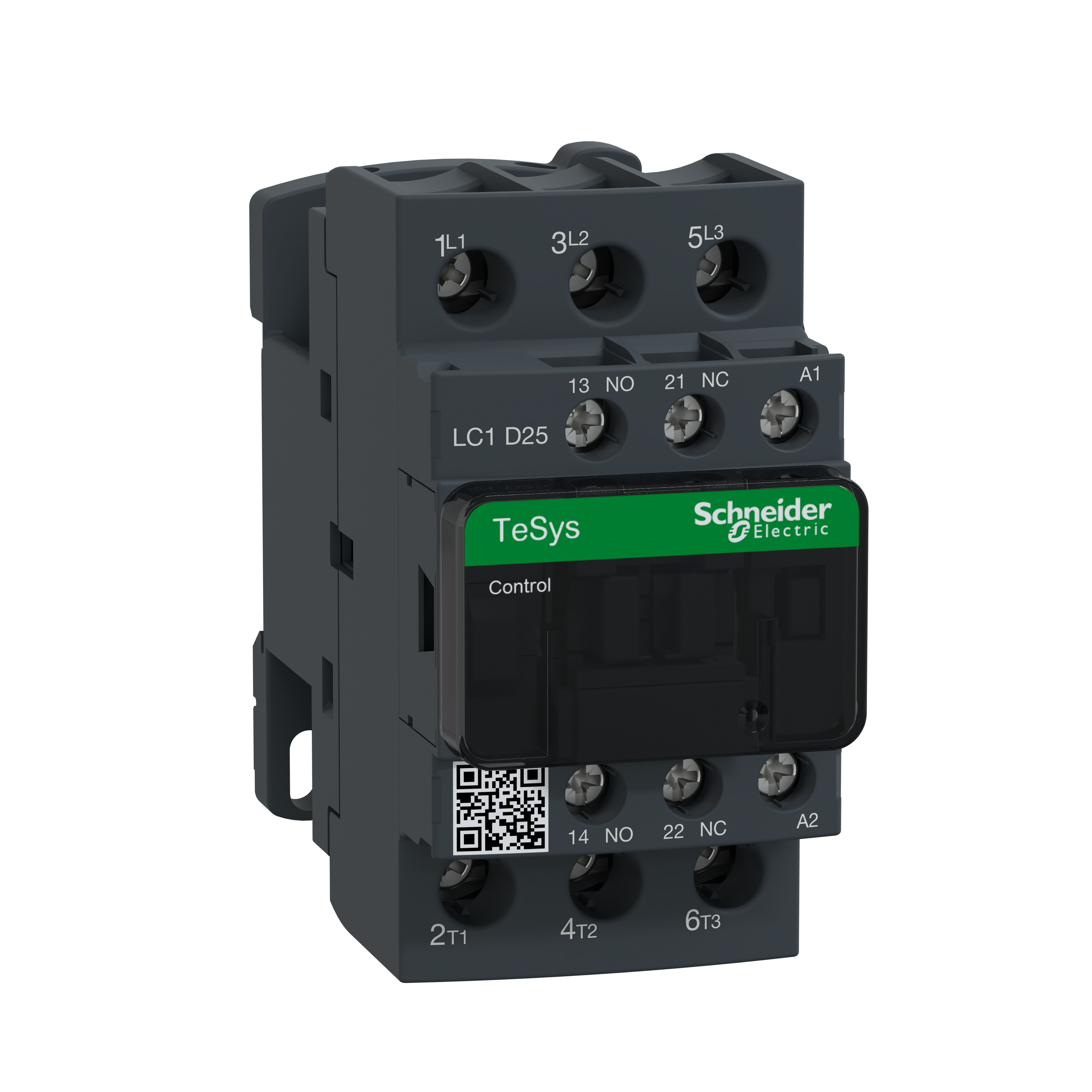 Schneider Electric LC1D25P7 Kontaktor 9-38A LC1D, AC spole 25A, 11 kW, 230V AC