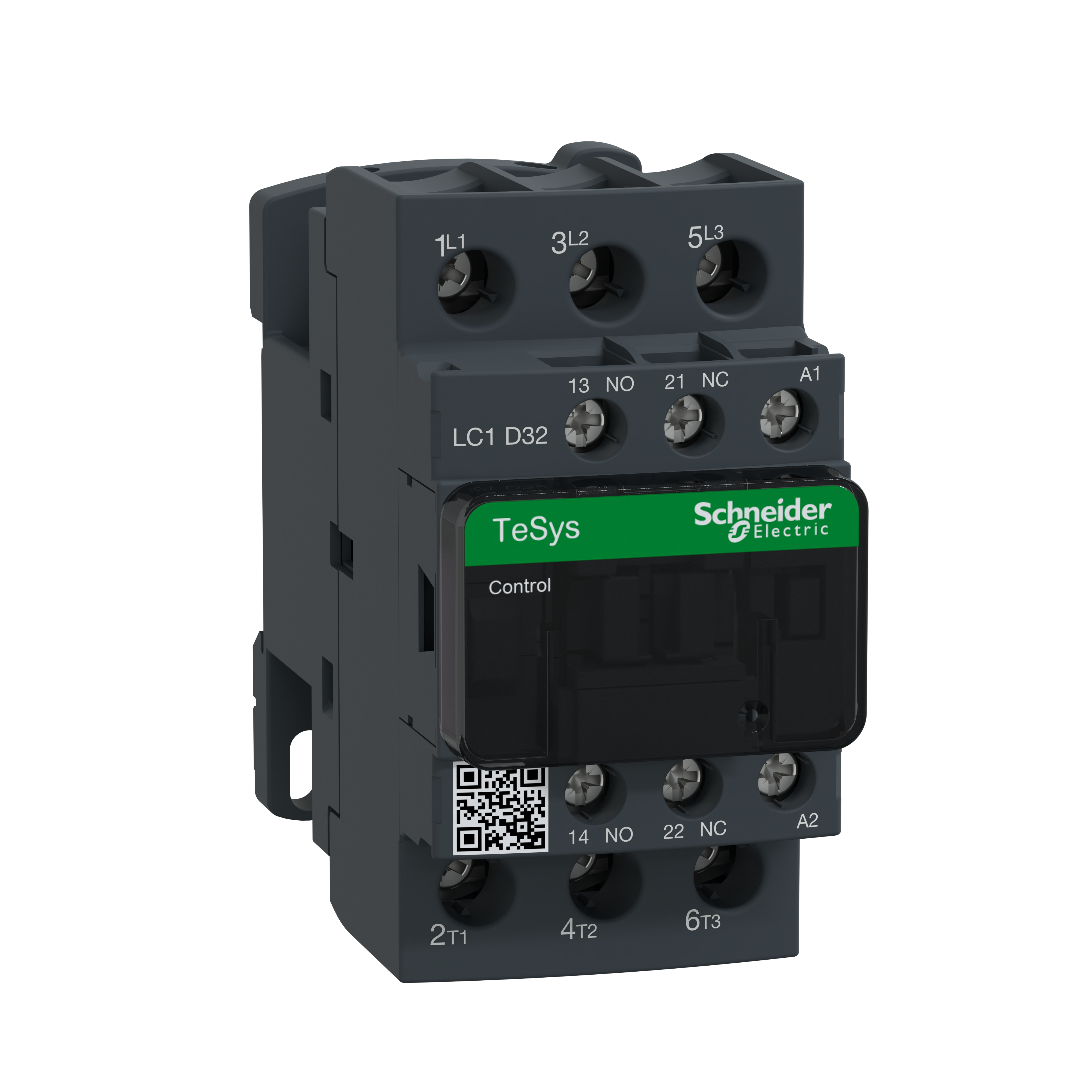 Schneider Electric LC1D32P7 Kontaktor 9-38A LC1D, AC spole 32A, 15 kW, 230V AC