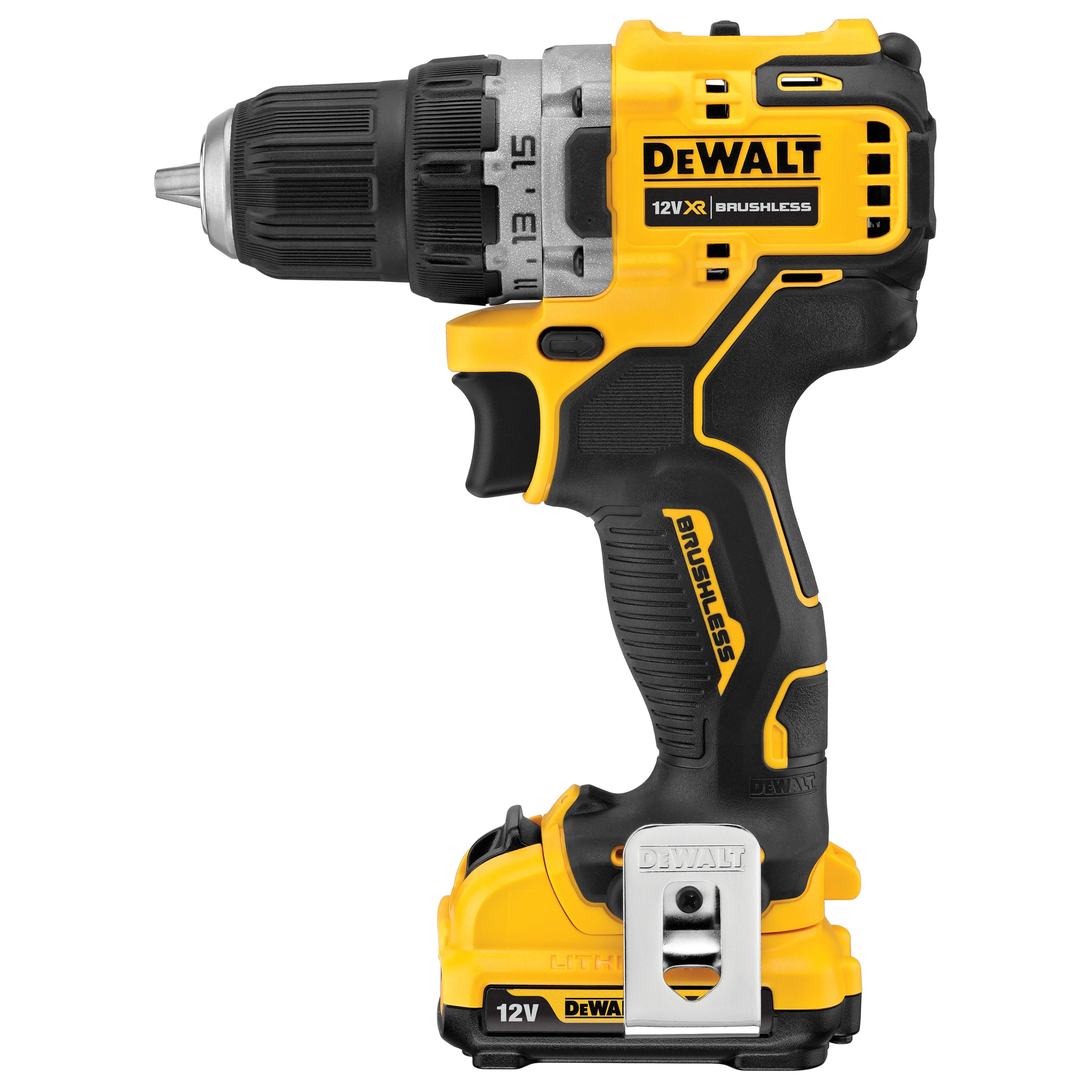 Dewalt 12V XR Brushless Sub-Compact Drill Driver - 2 x 2Ah