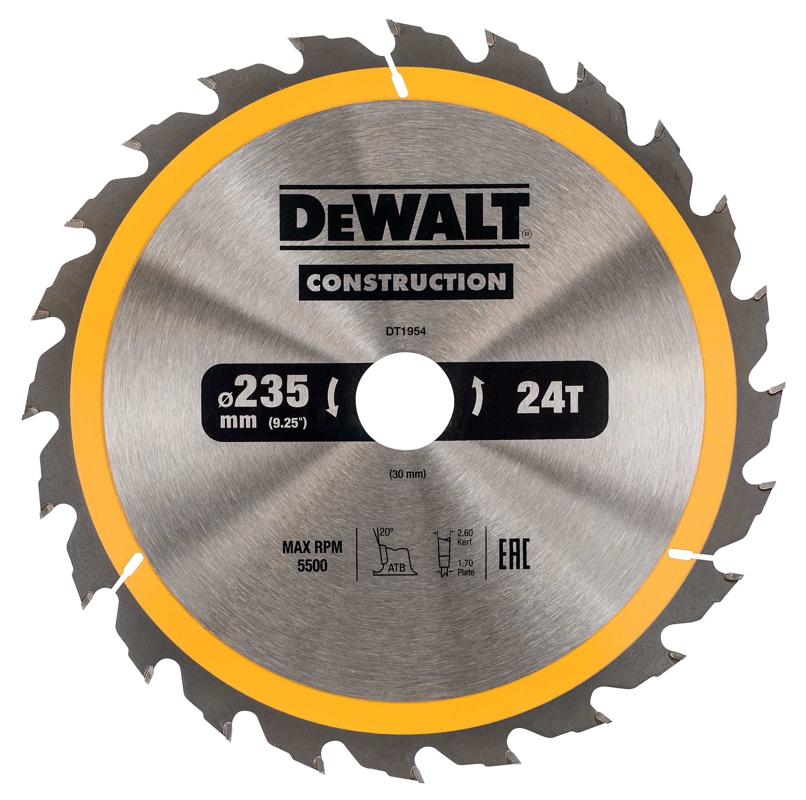 Dewalt DT1954-QZ Sågklinga 235 x 30 mm, 24T