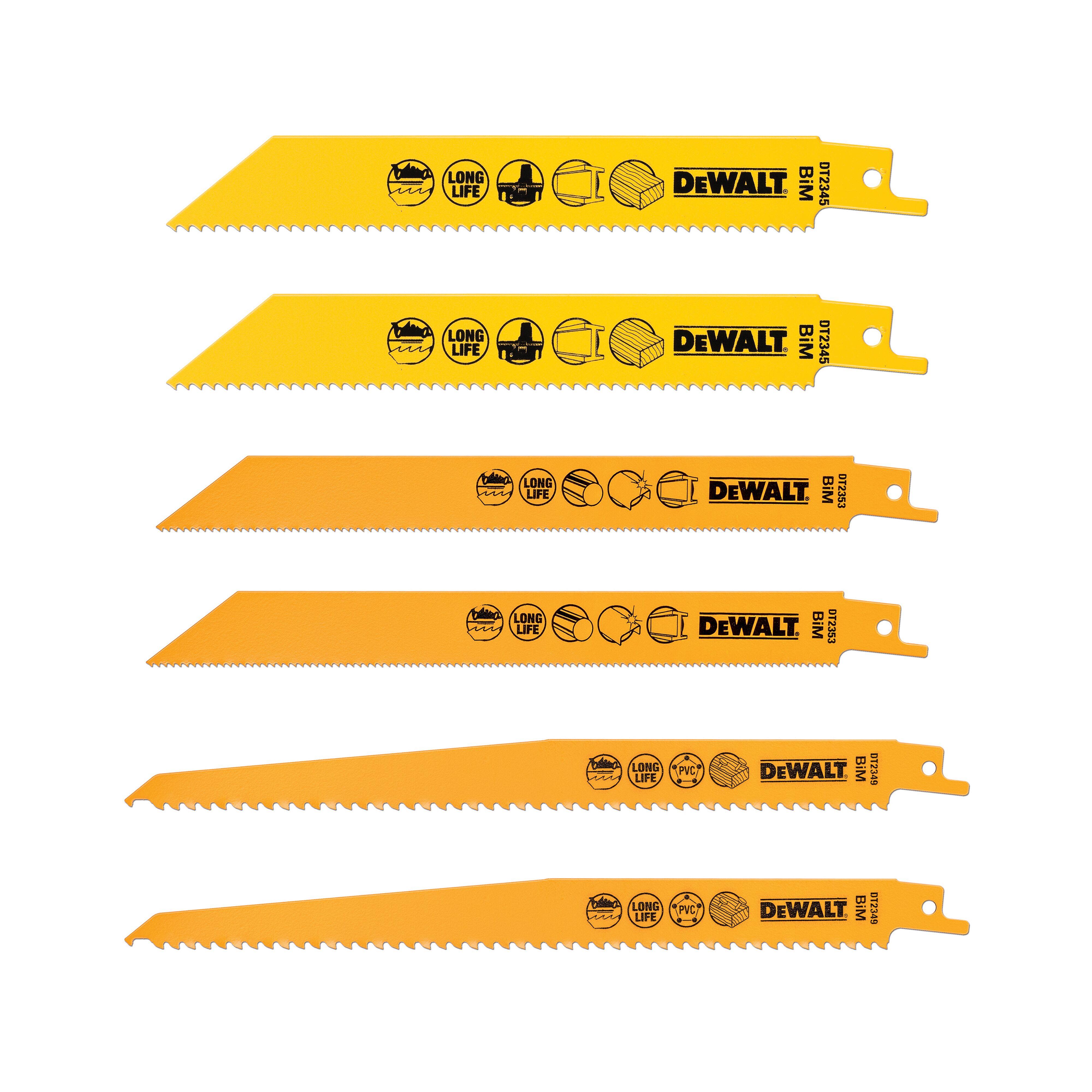 Dewalt DT2444-QZ Tigersågblad 6 delar