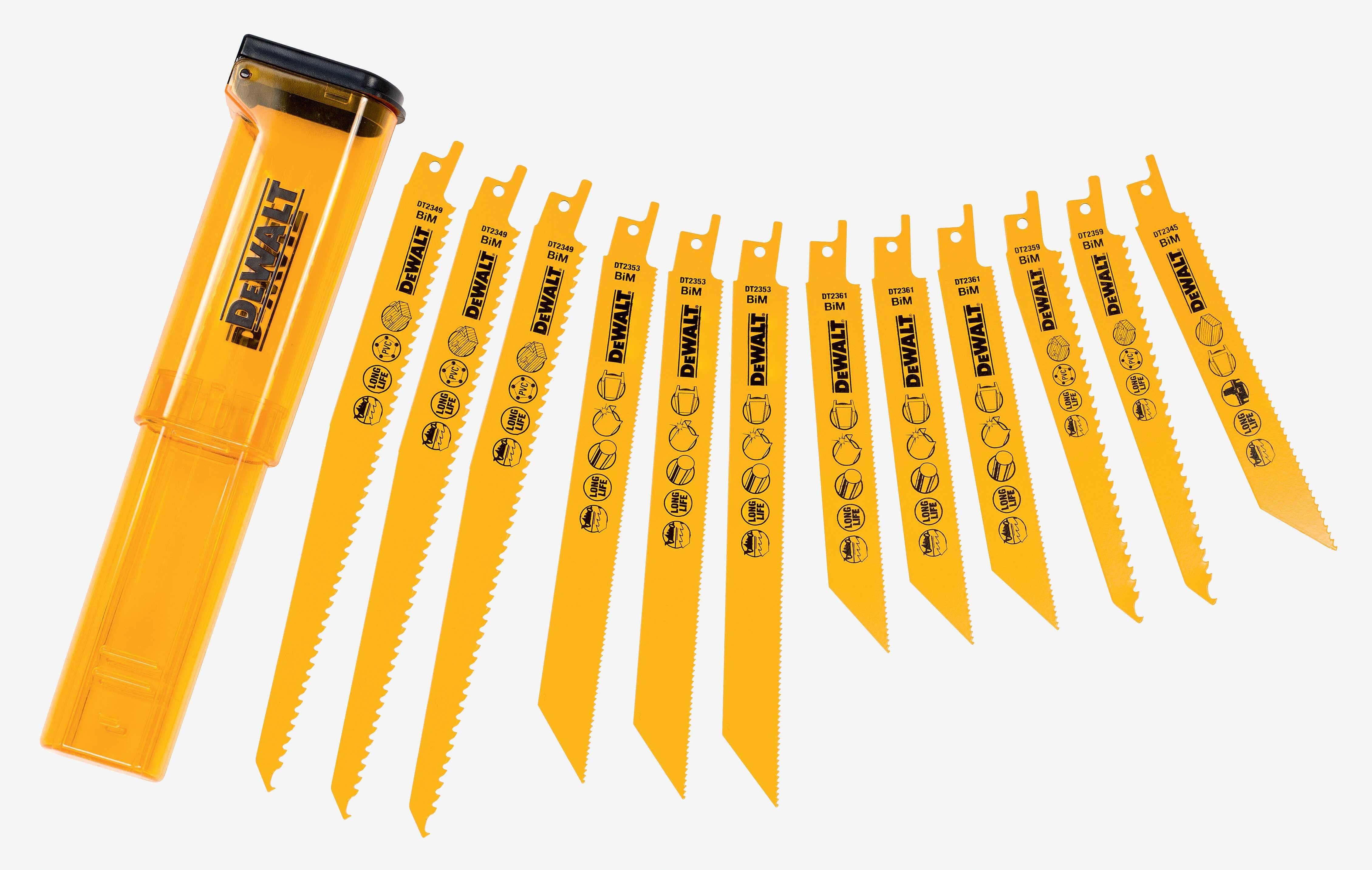 Dewalt DT2445-QZ Tigersågblad 12 delar